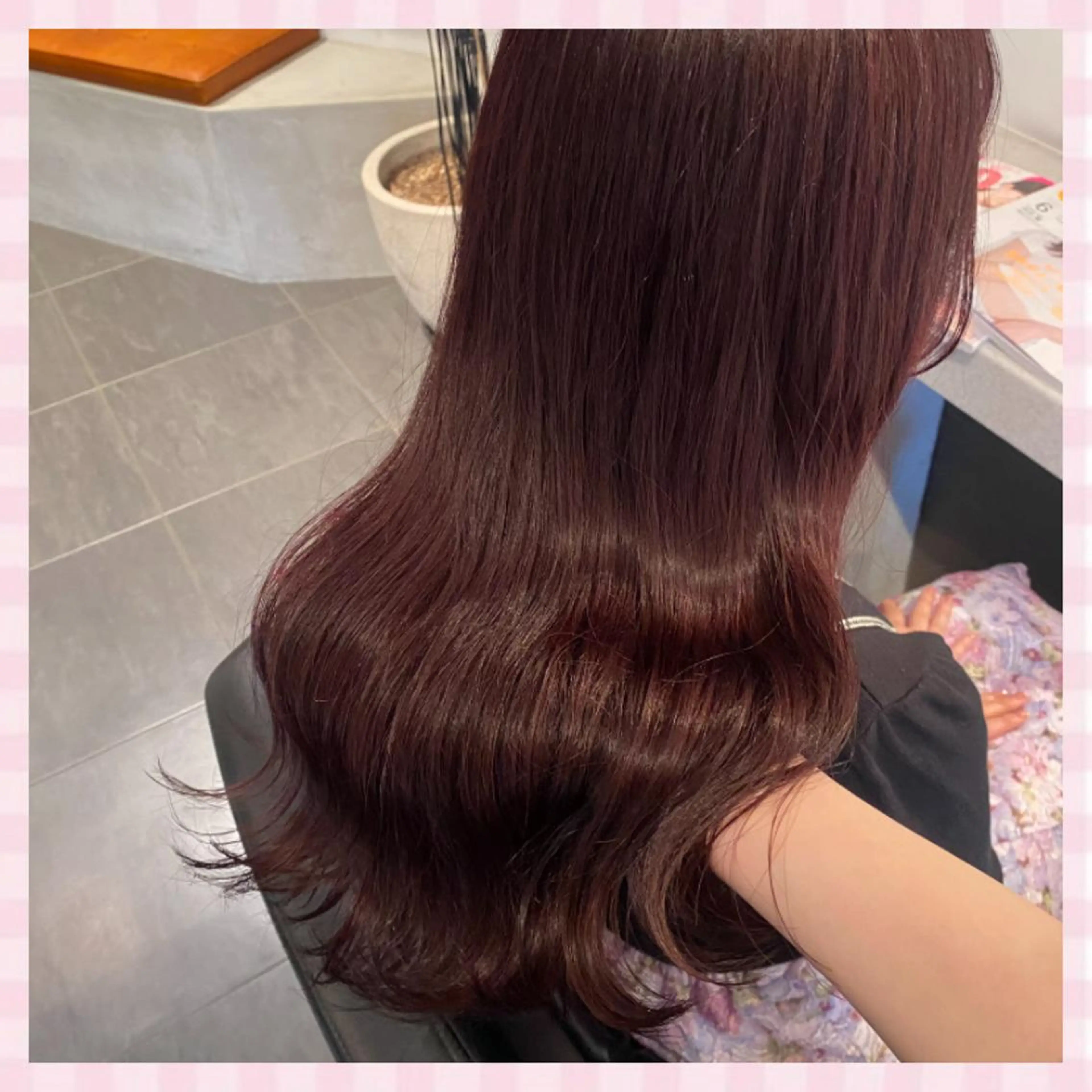 セミロング カラー カット ヘアカラー トリートメント 💗ガーリーヘア🎀 saki💗のヘアスタイル