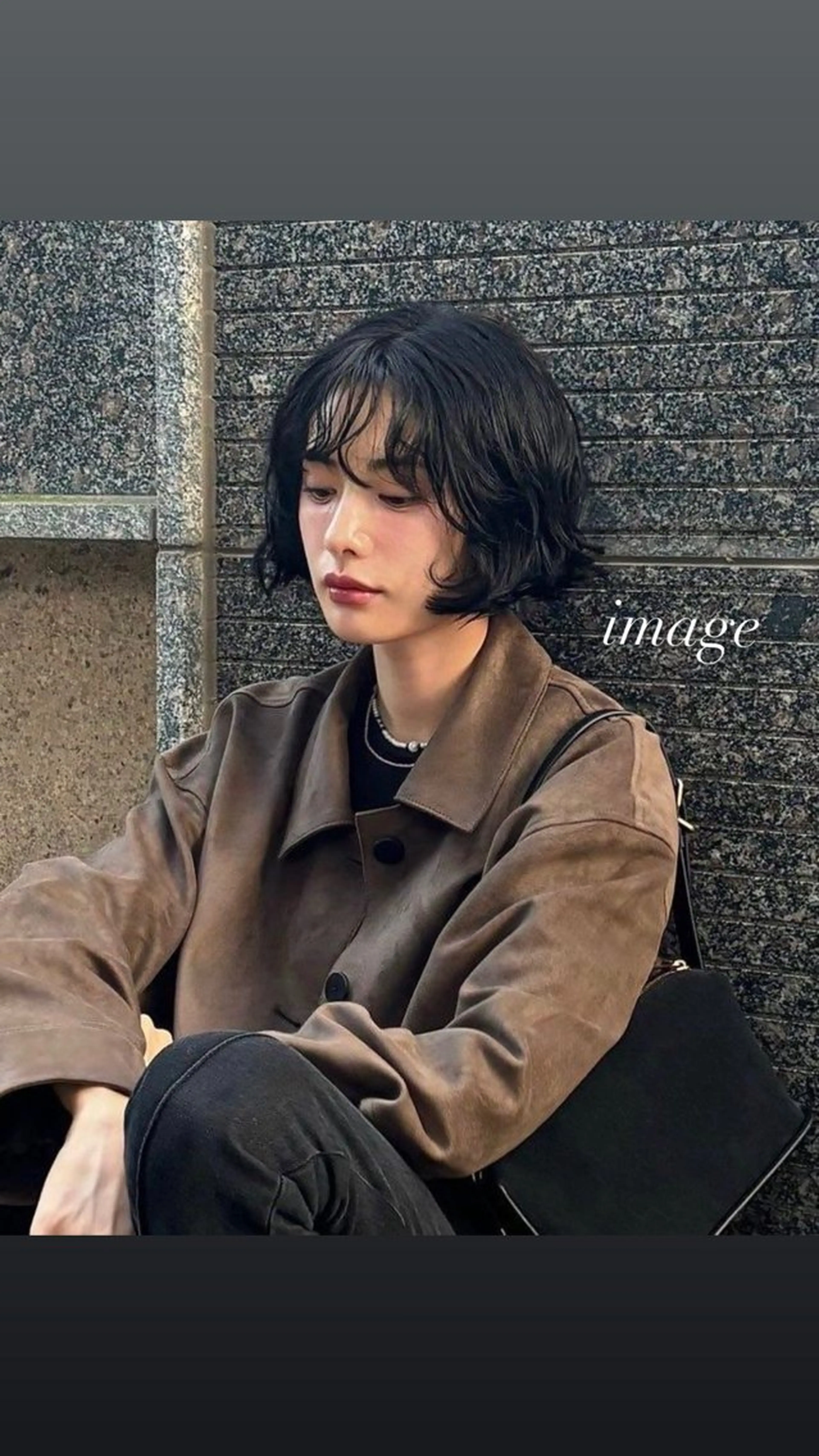 ショート パーマ ボブ.顔周りカット カット/ユキカのヘアスタイル