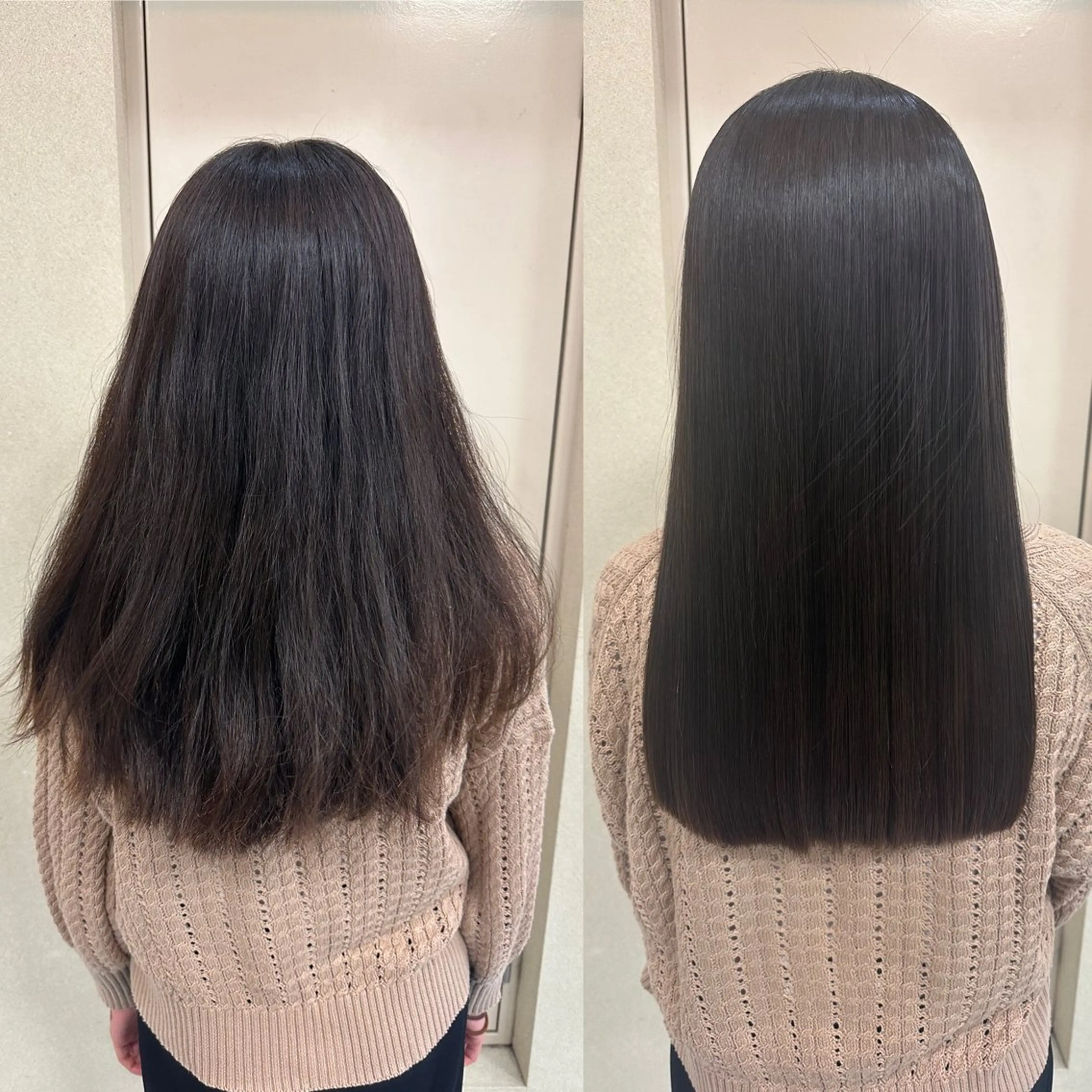 セミロング パーマ カット 縮毛矯正 トリートメント 髪質改善/縮毛矯正 /ブリーチ矯正/岡部のヘアスタイル