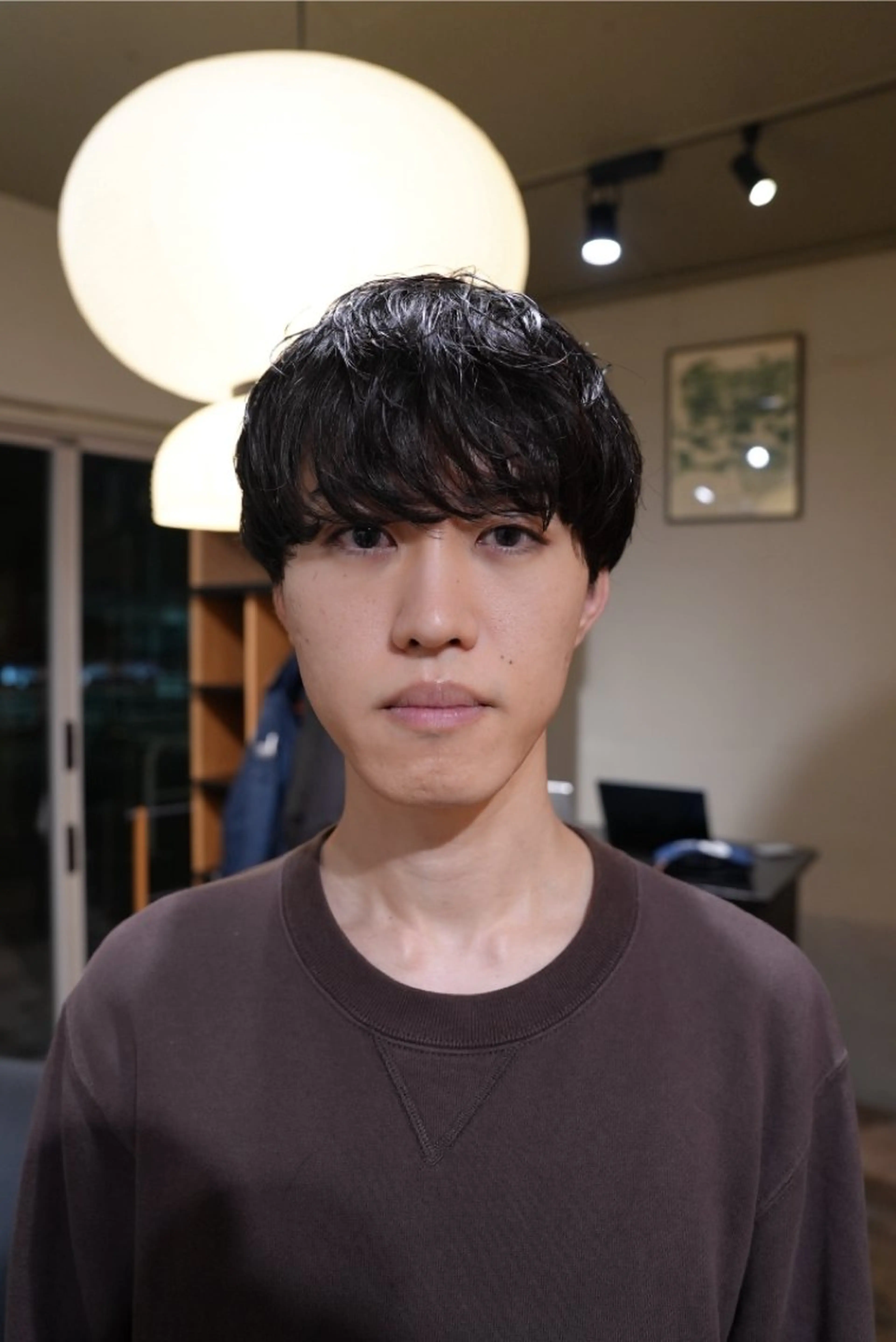 メンズ カット パーマ メンズパーマ いしだ りょうのヘアスタイル