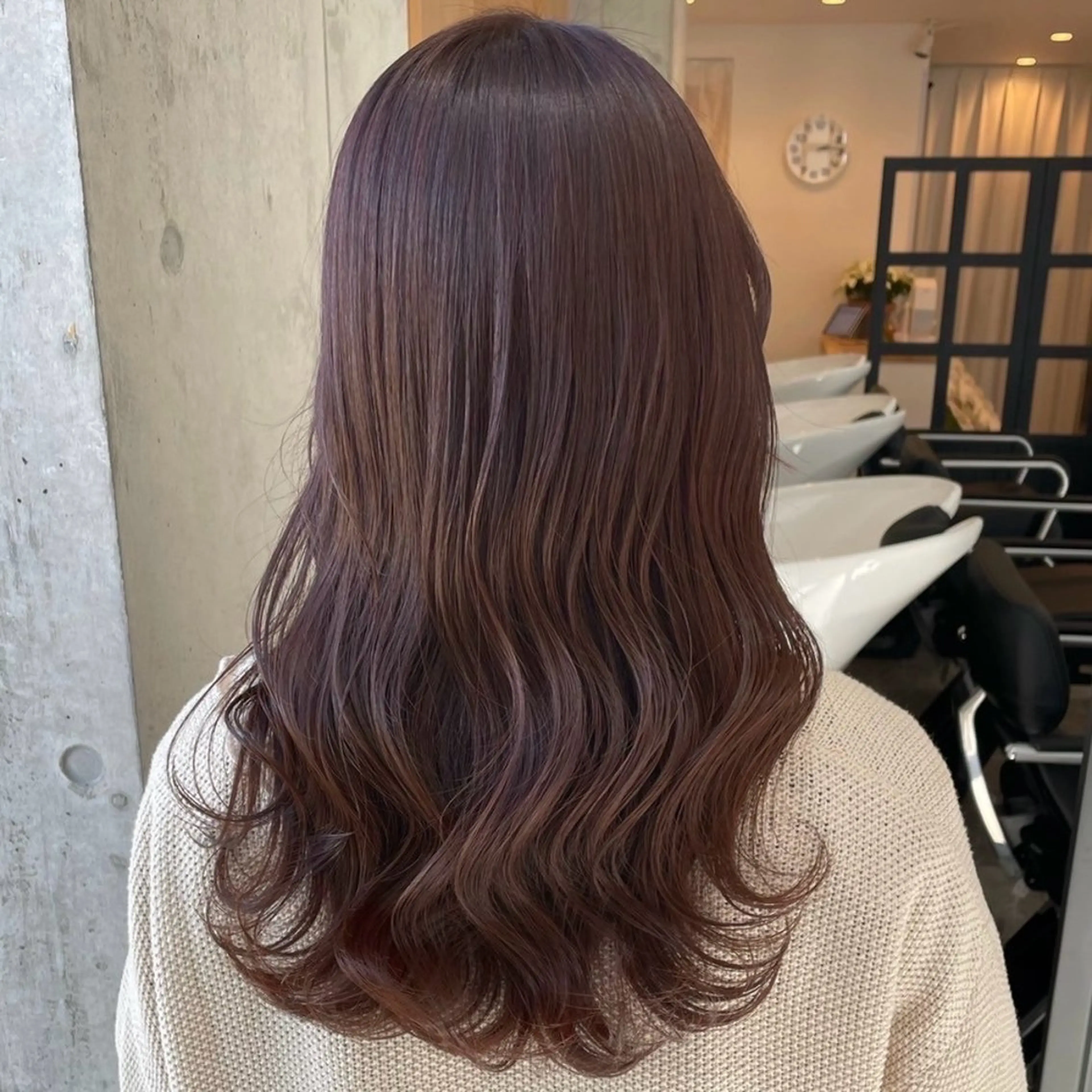 ロング カラー カット ヘアカラー トリートメント ブリーチなし 暖色カラー/井上あいのヘアスタイル