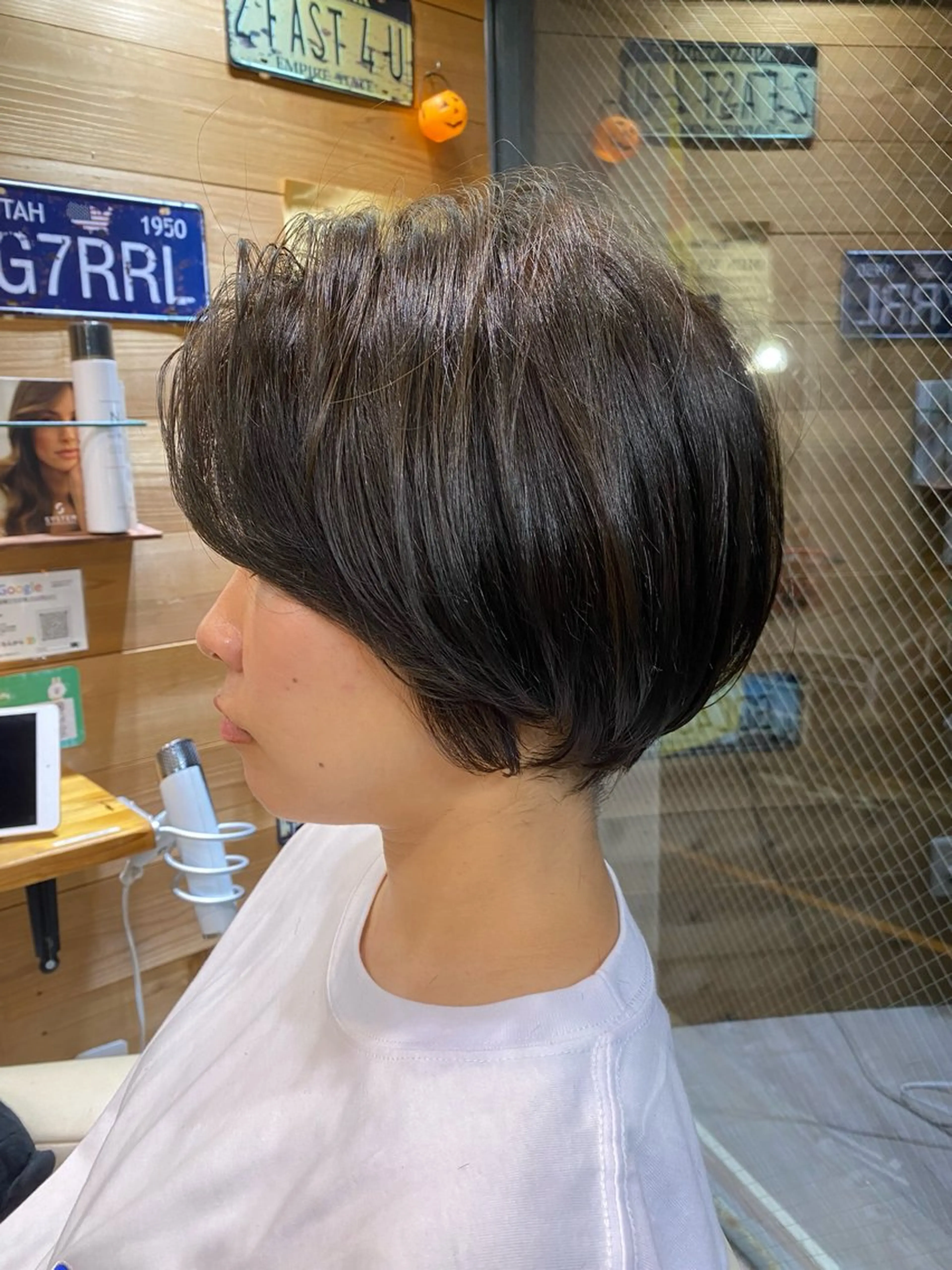 ショート くびれヘア ショートヘア カット ヘアカラー トリートメント 山田 晃輔のヘアスタイル