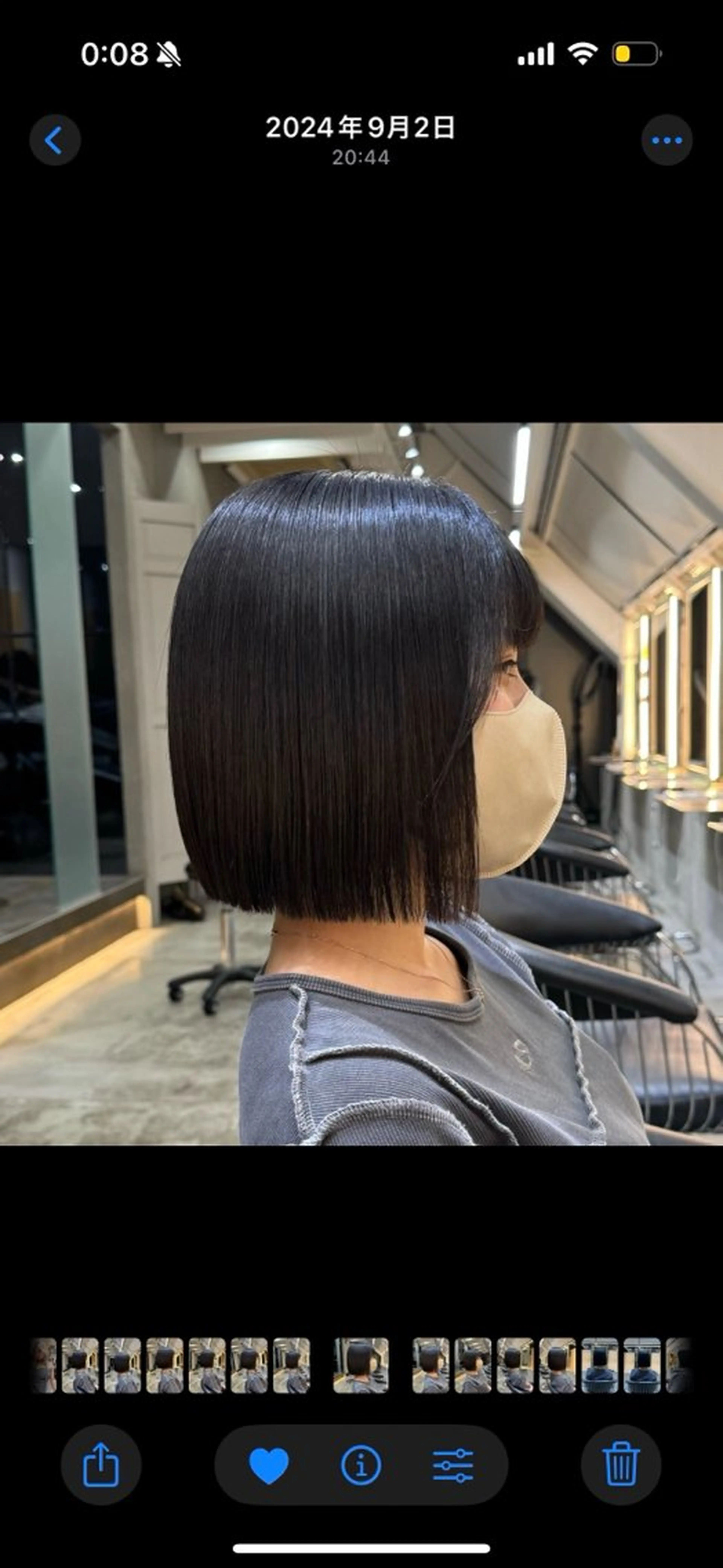 ショート ボブ 髪質改善 縮毛矯正 カット ヘアカラー トリートメント 韓国レイヤー/髪質 改善🎀ちなみのヘアスタイル