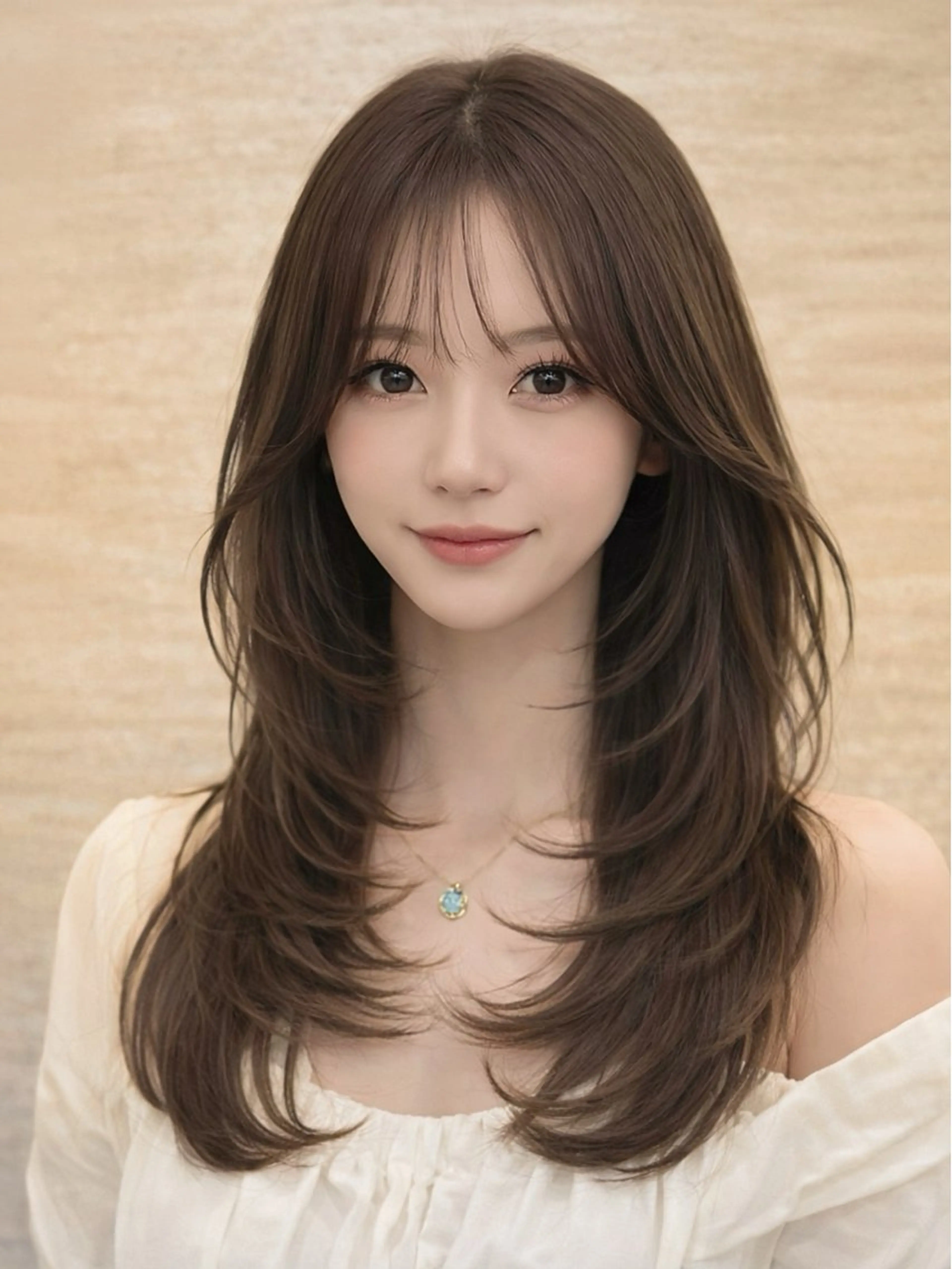 カラー 透明感カラー カット ヘアカラー トリートメント 韓国ヘア/レイヤー/ 透明感カラー/SHUのヘアスタイル