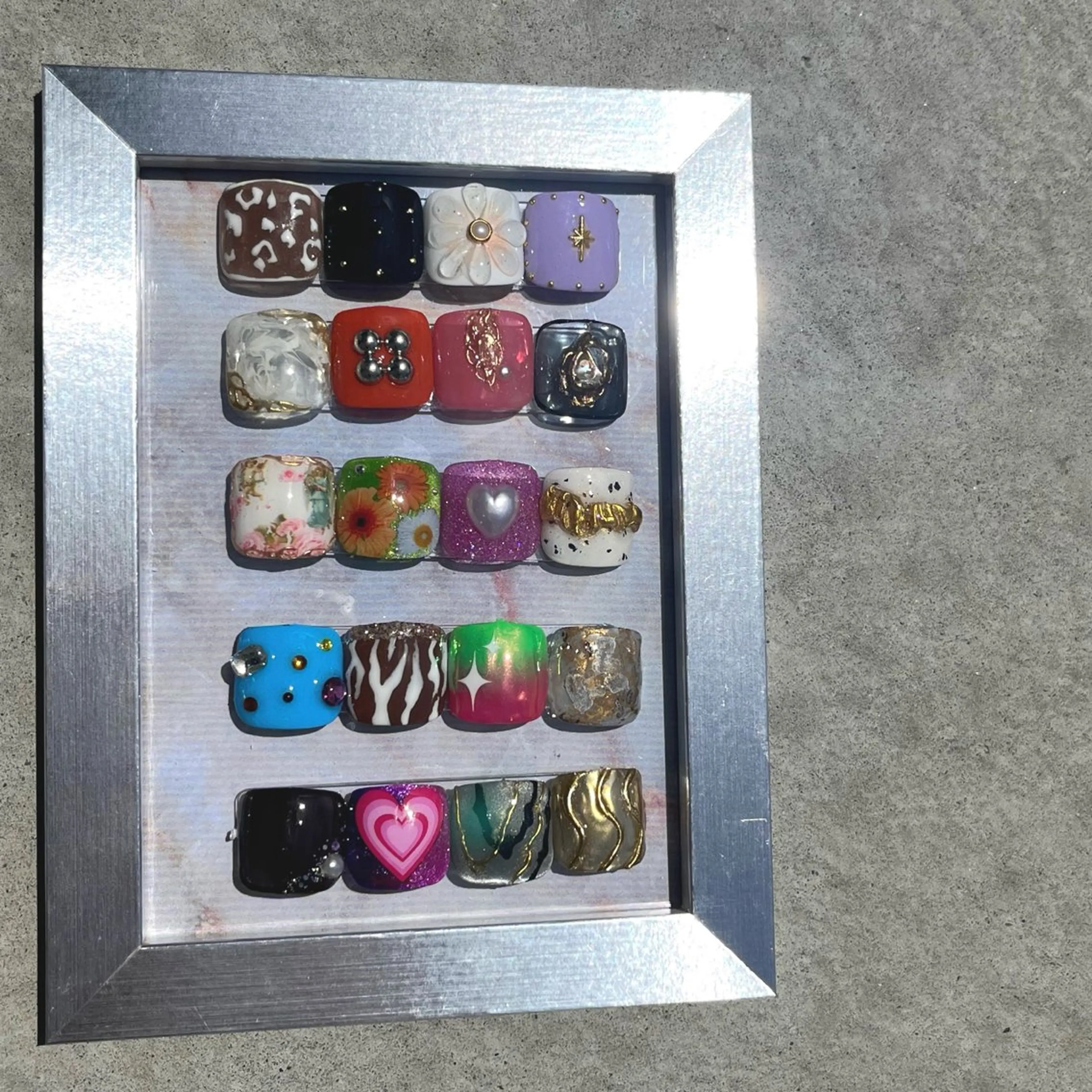 Foot Nail ✷ 親指Art Free ✶ ￥5,500の写真