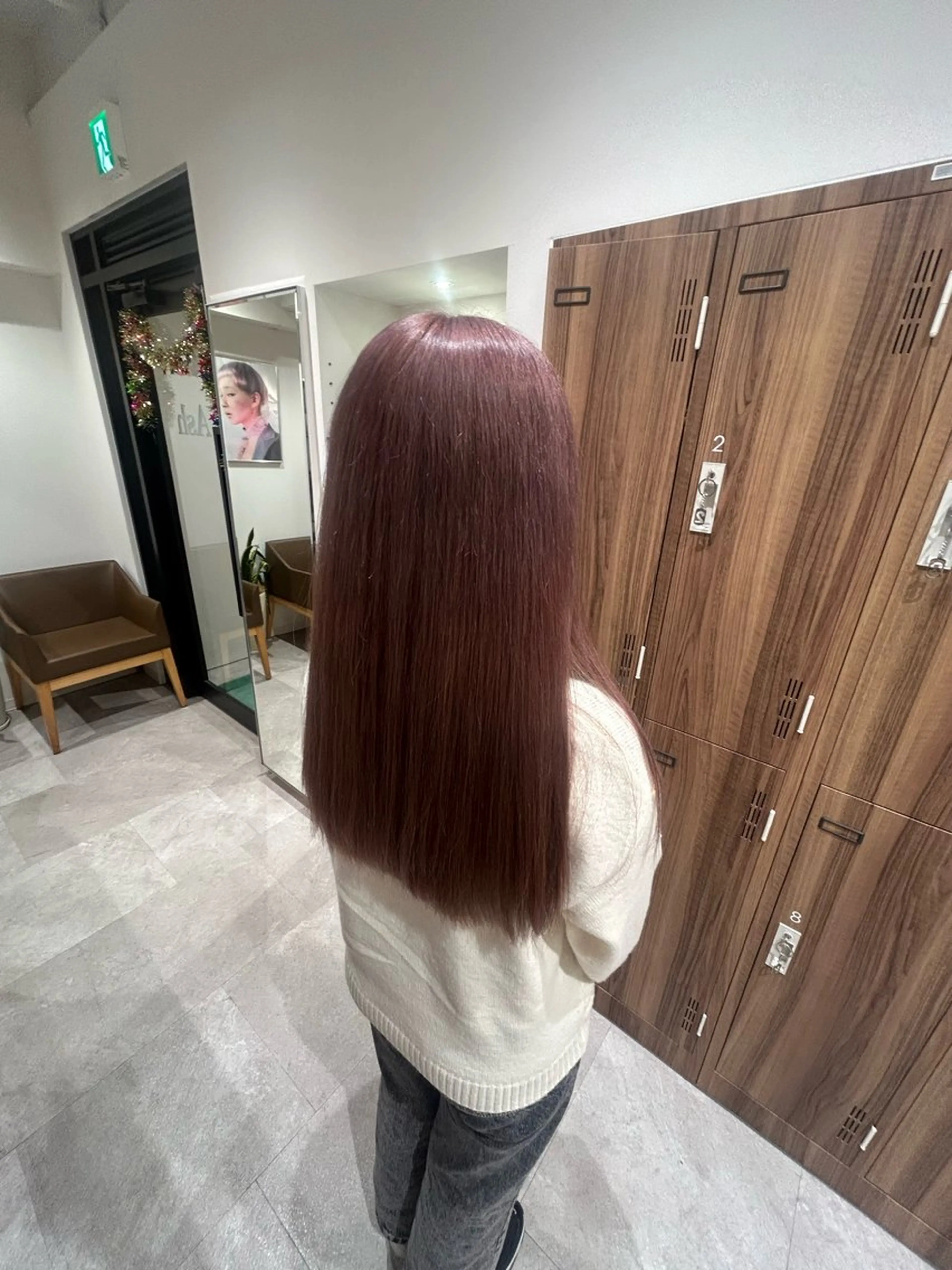 ロング カラー ブラウンカラー ピンクカラー ヘアカラー 🌈縮毛矯正/カラー 🌈若林けんしんのヘアスタイル