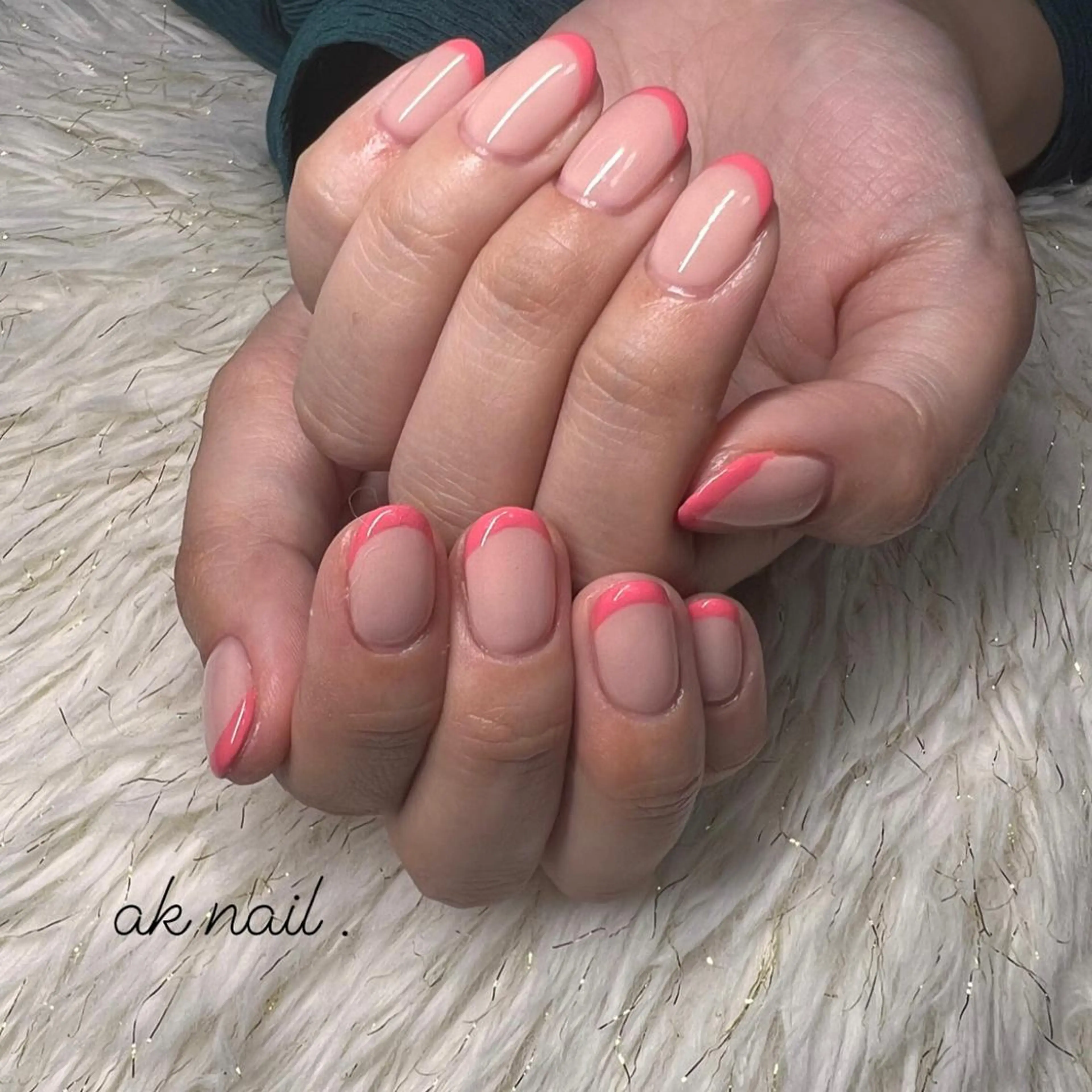 ショート ネイル ハンドネイル ak nail .のネイルデザイン