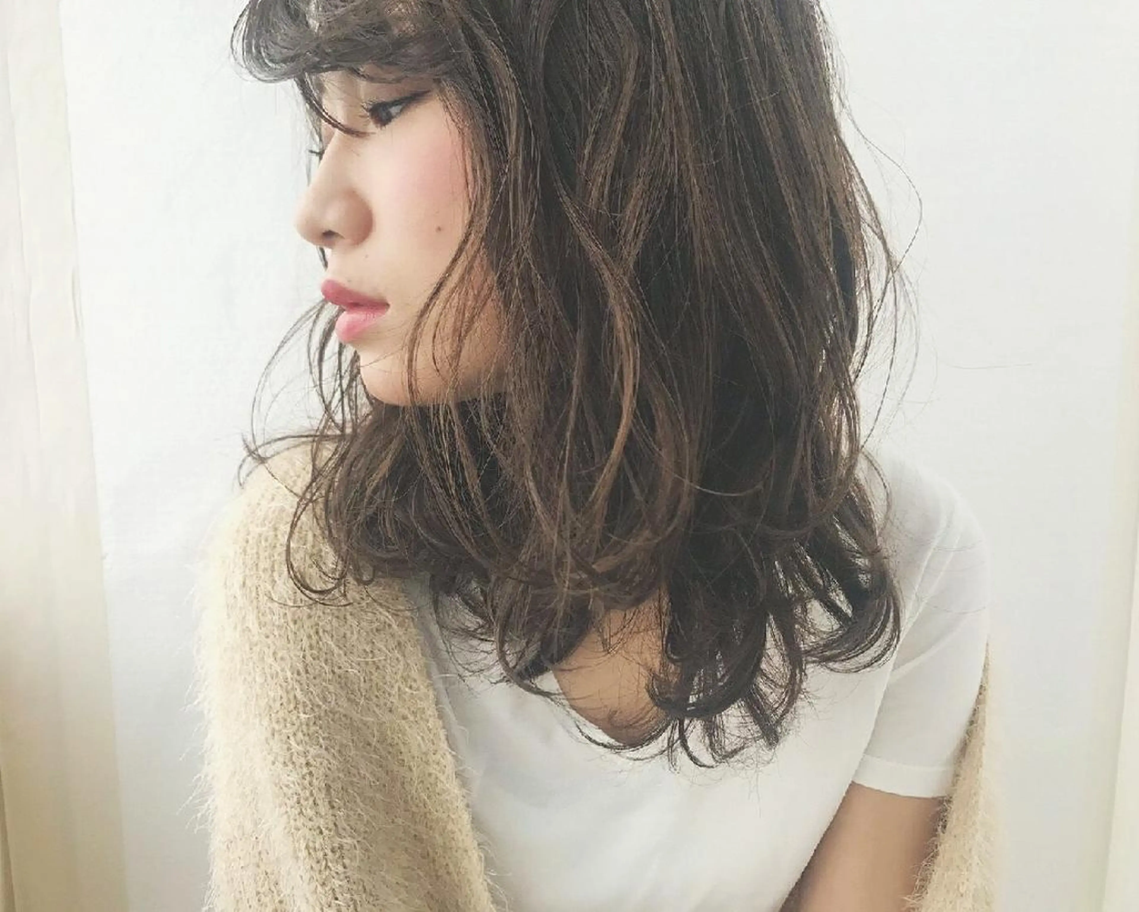 セミロング カラー 外国人風カラー 竹内啓太 ボブのヘアスタイル