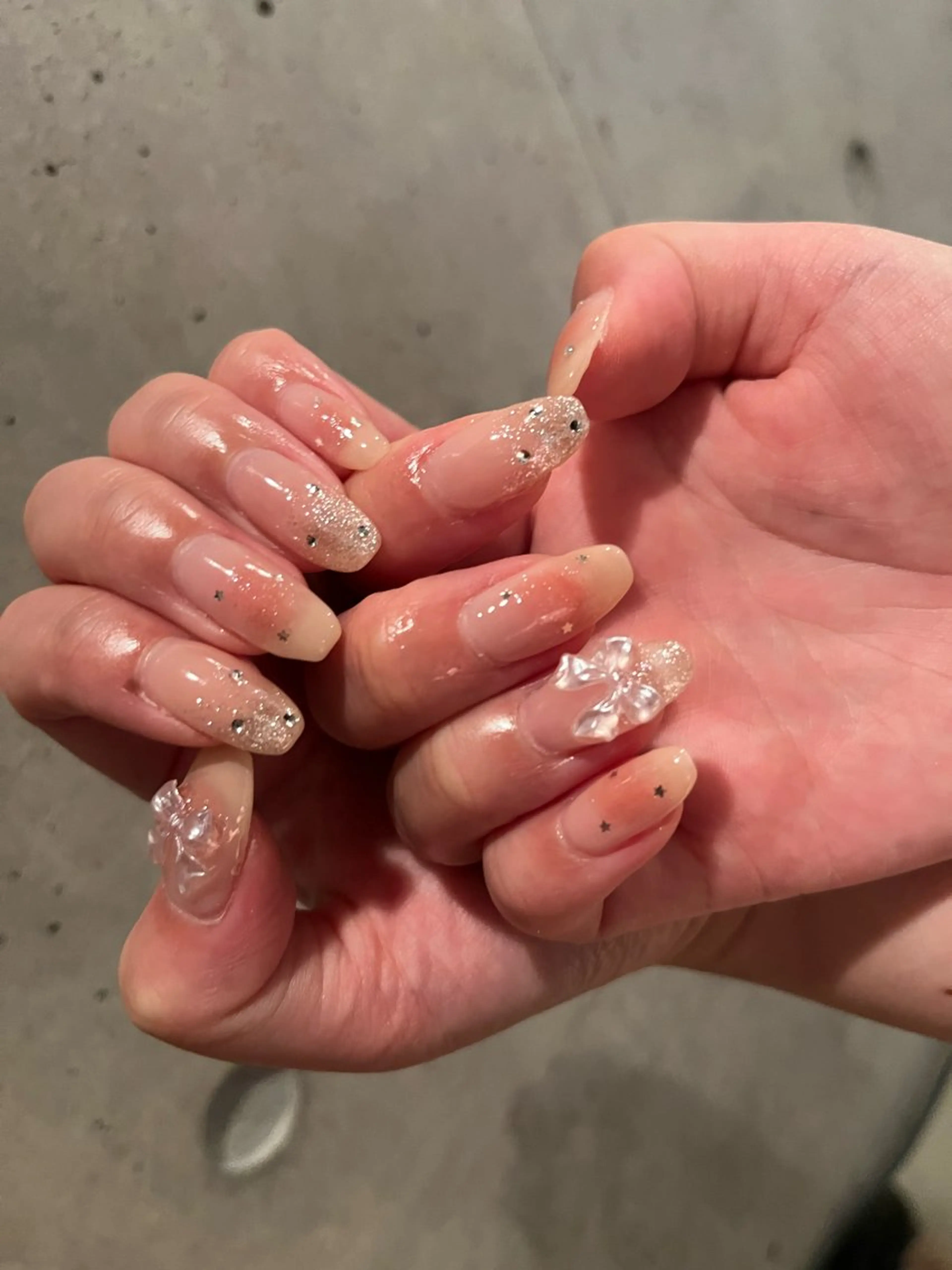 ネイル リボン ハンドネイル DariL Ayaのネイルデザイン