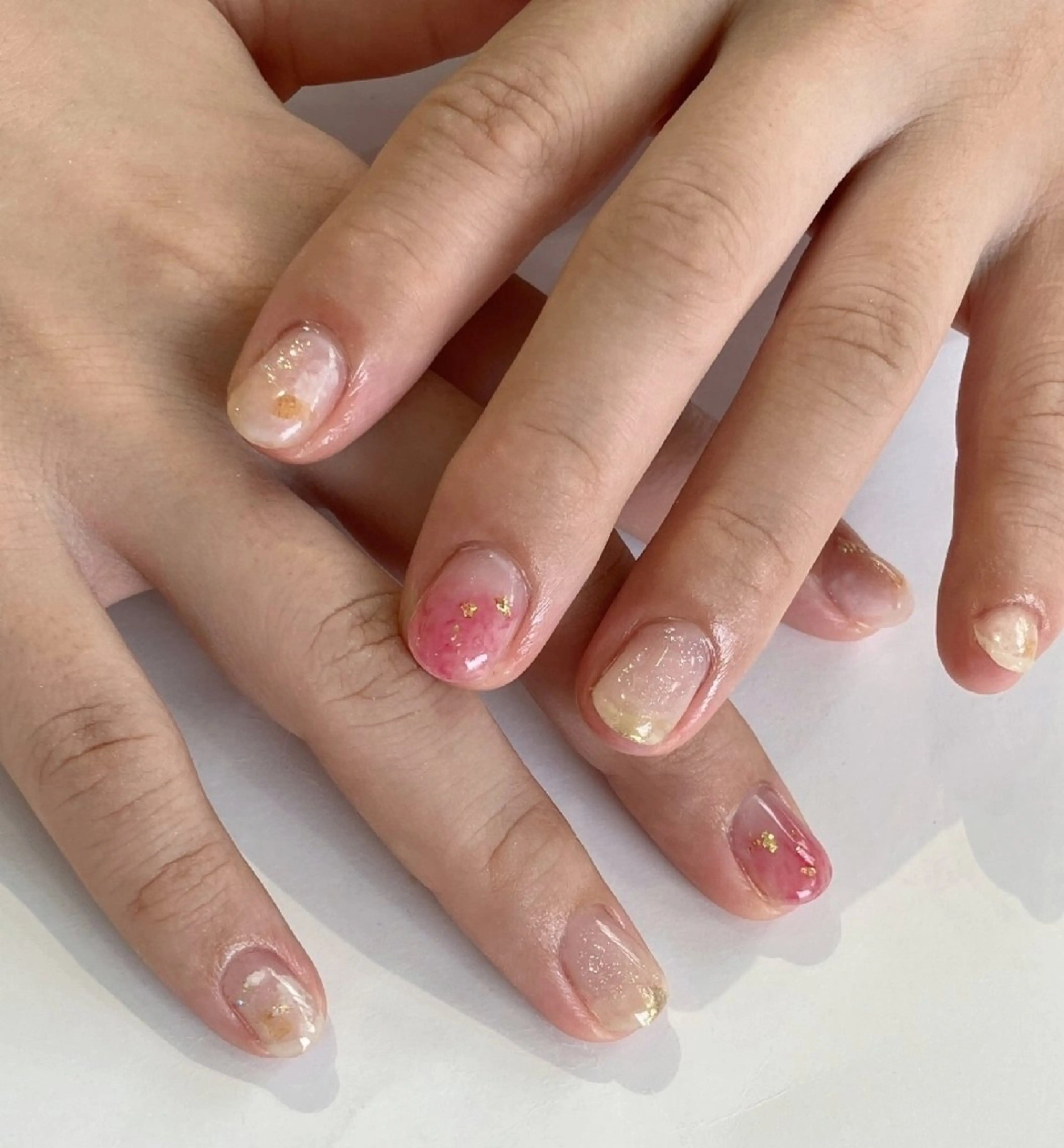 ネイル ミラーネイル ニュアンスネイル ハンドネイル felicita fumi♡のネイルデザイン