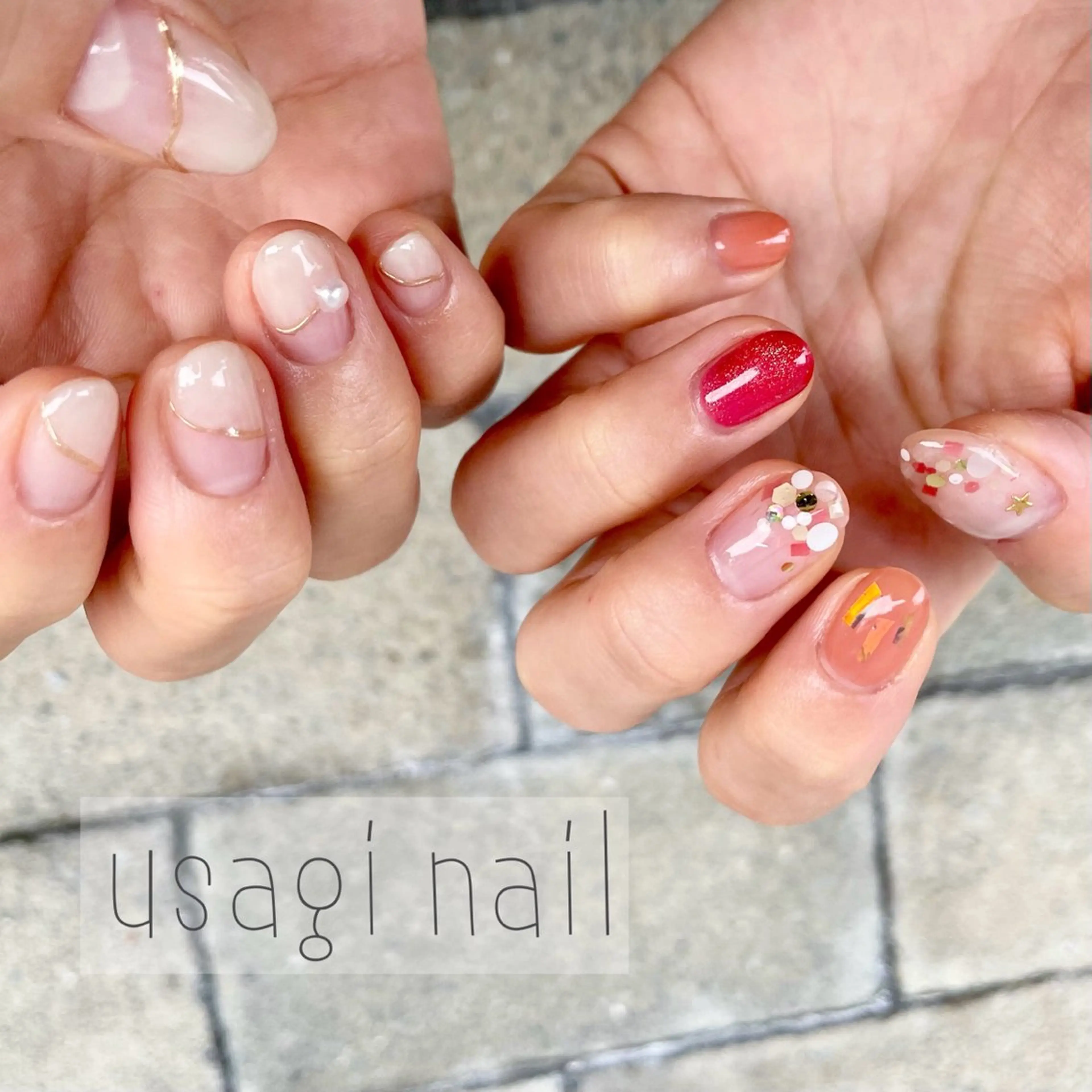 ネイル ハンドネイル usagi nailのネイルデザイン