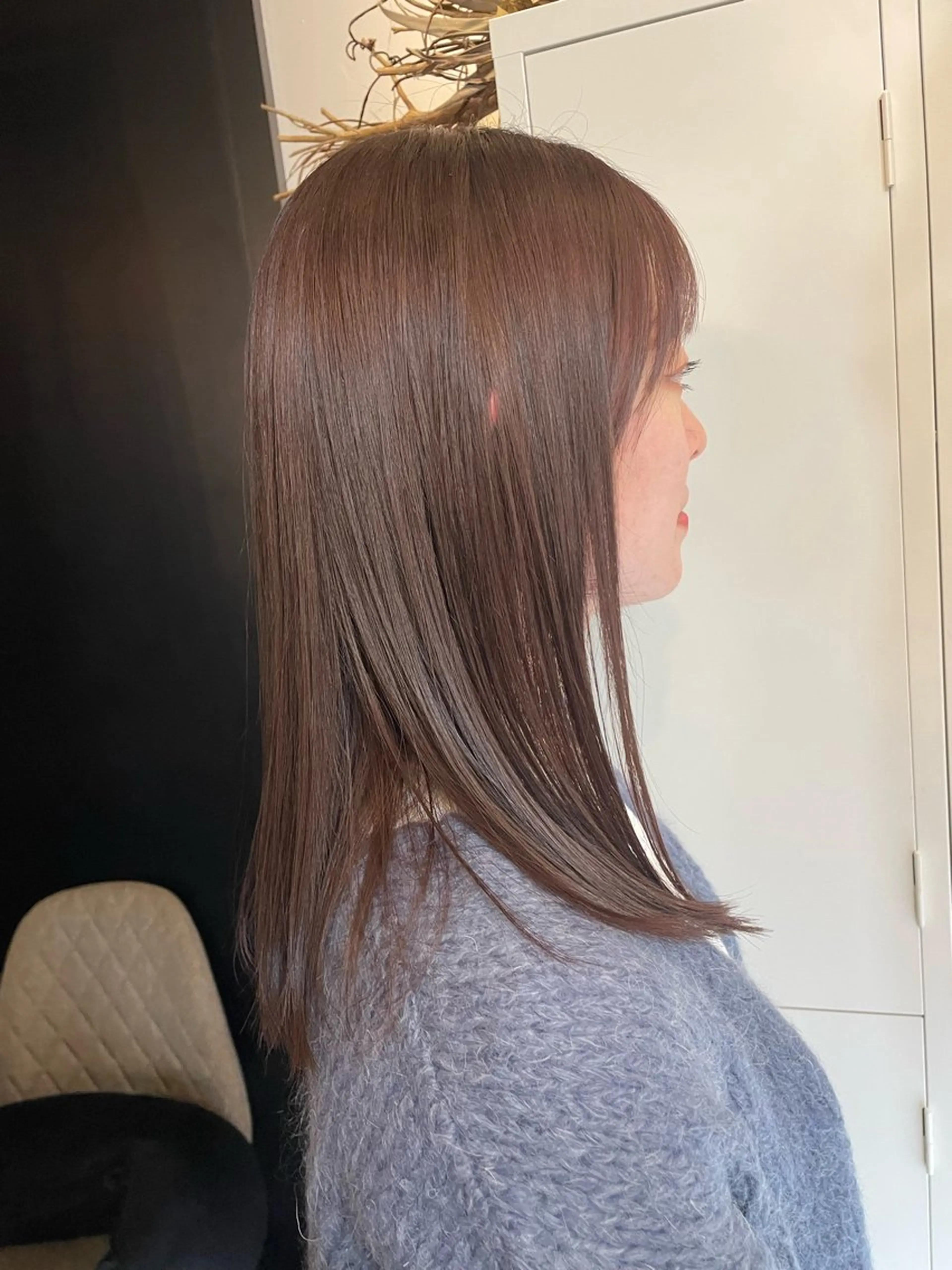 セミロング カラー ベージュカラー ラベンダーカラー ラベンダーベージュ カット ヘアカラー トリートメント 鎌田卓也/髪質改善 /透明感カラーのヘアスタイル