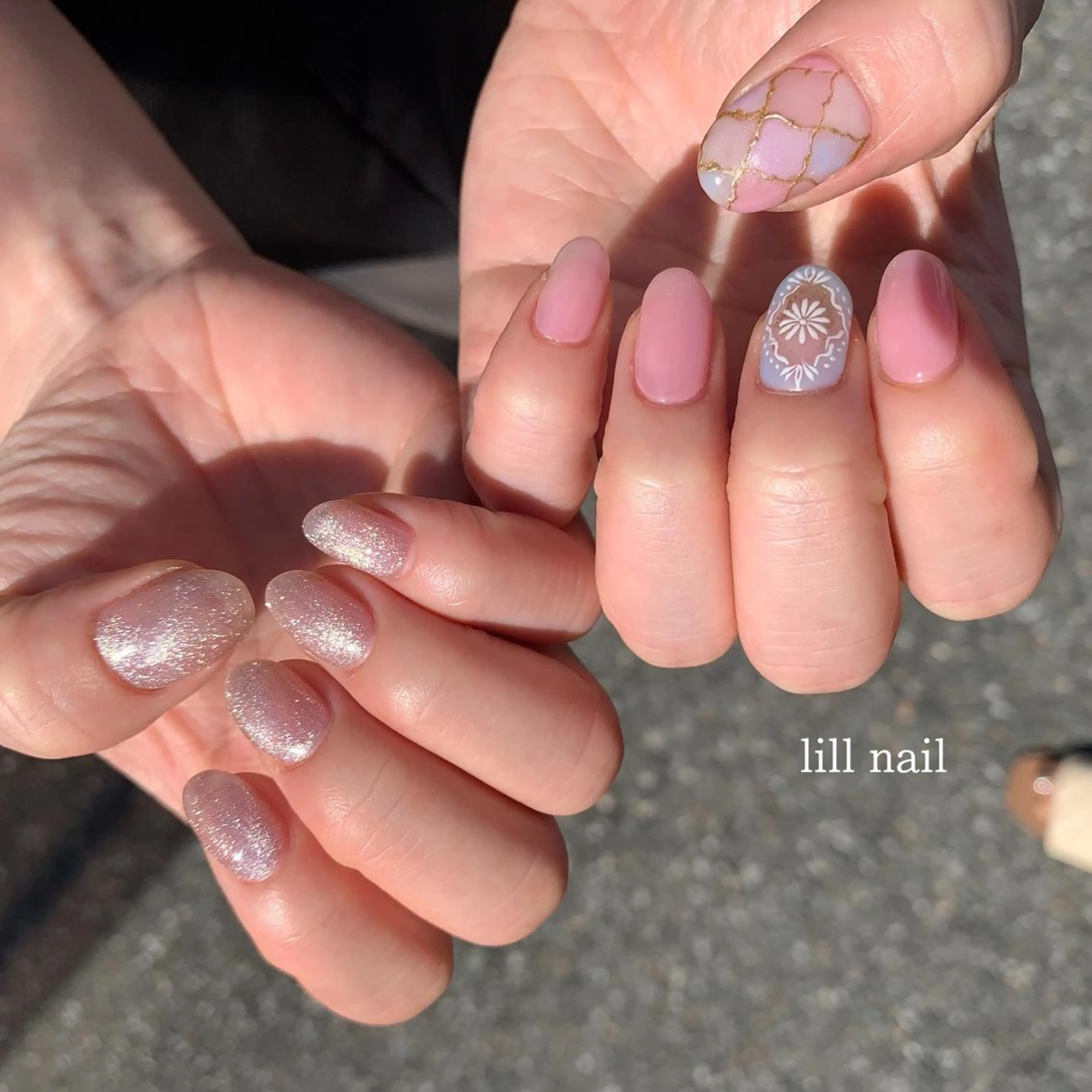 ミディアム pllia beautyのネイルデザイン