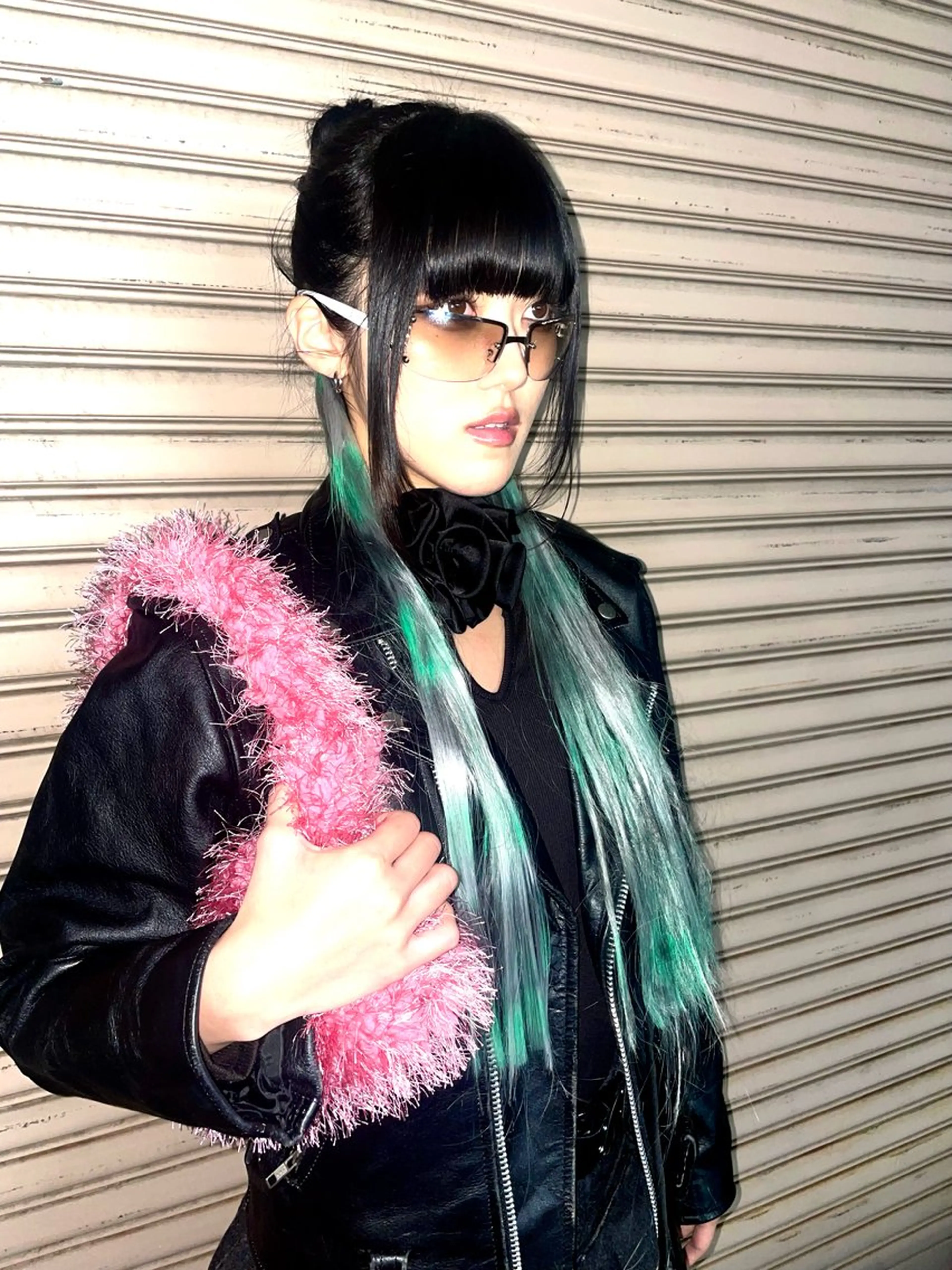 ロング ヘアアレンジ ヘアセット デザインカラー⭐︎★ 🐆hyo🐆のヘアスタイル