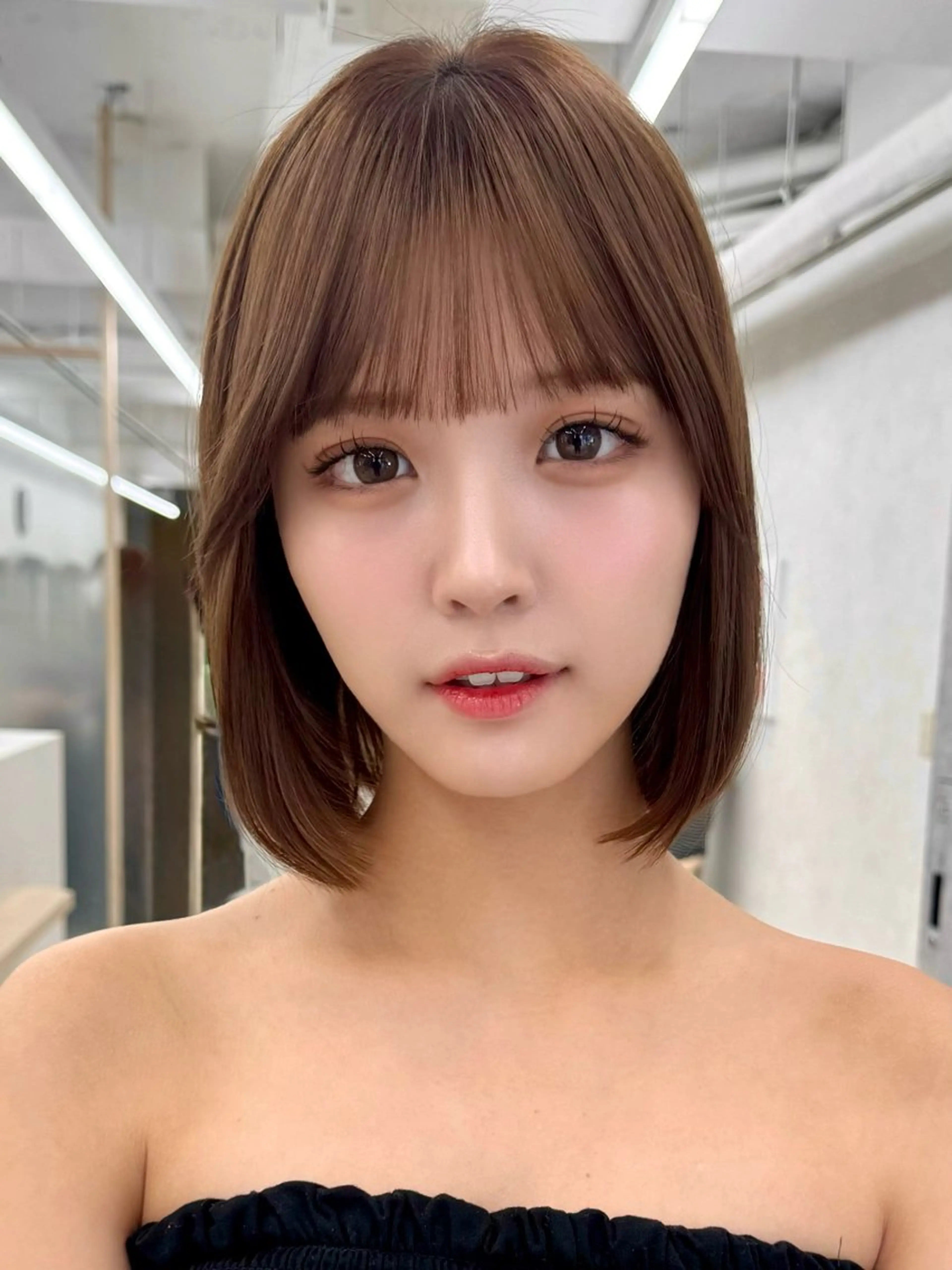 ミディアム 三鷹で1番ショート ボブをカットする新谷のヘアスタイル