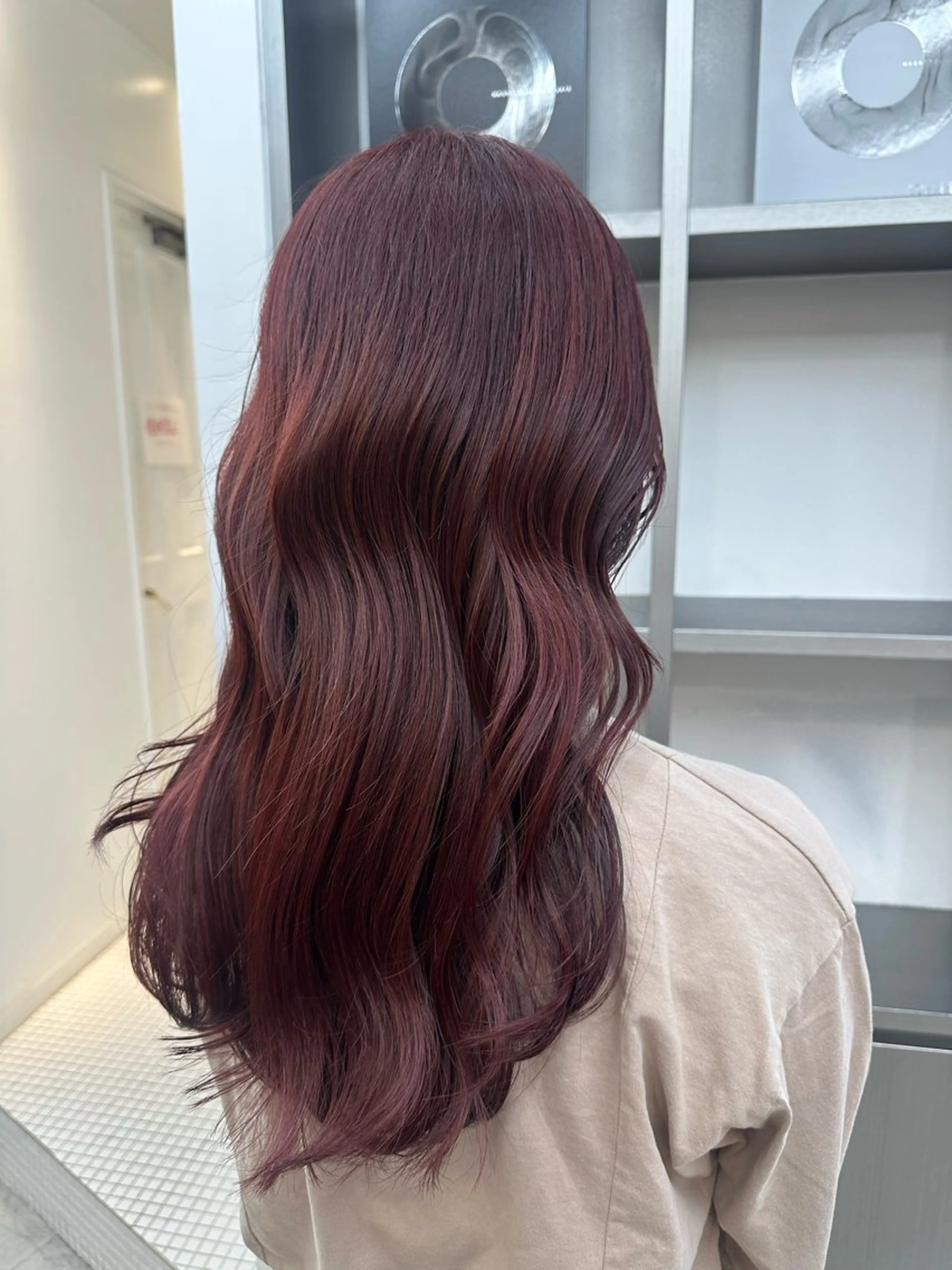 セミロング カラー パーマ ヘアアレンジ 暖色💖ツヤ髪💖 masae🌼のヘアスタイル