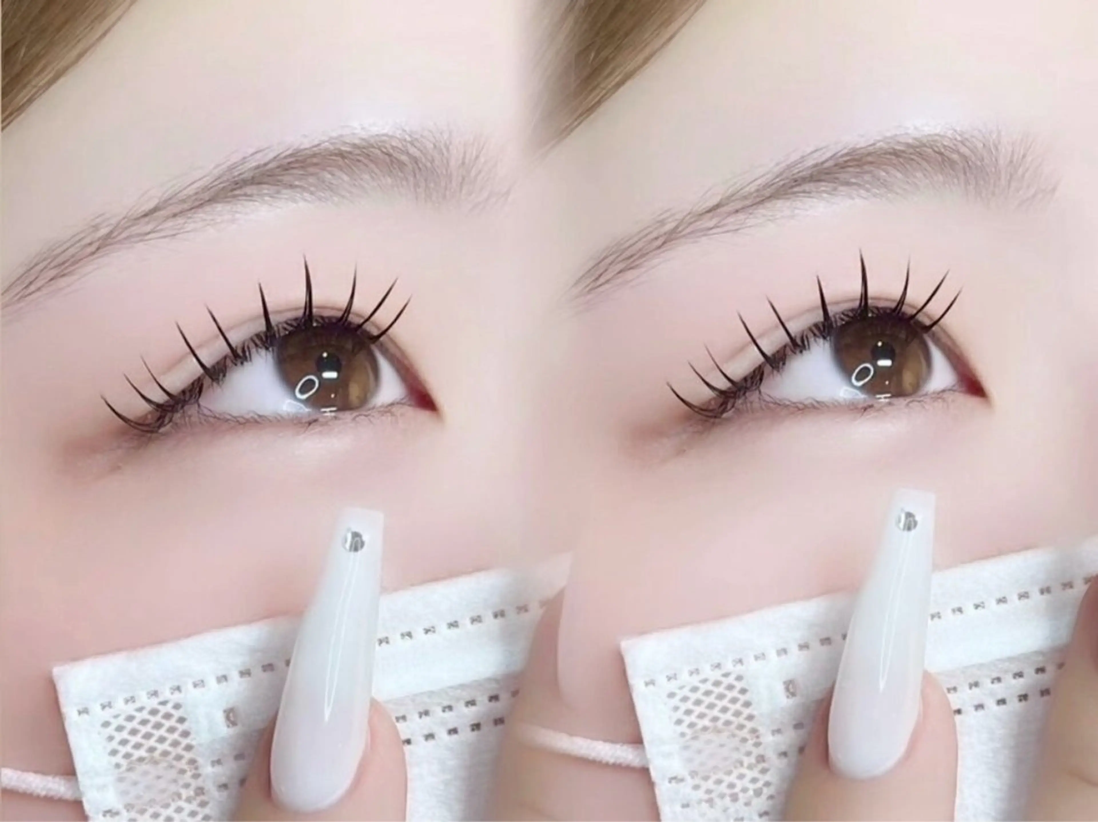 マツエク・マツパ 束感まつ毛 フラットラッシュ マツエク Livicate 💗🧁🎀🦋のマツエク・マツパデザイン