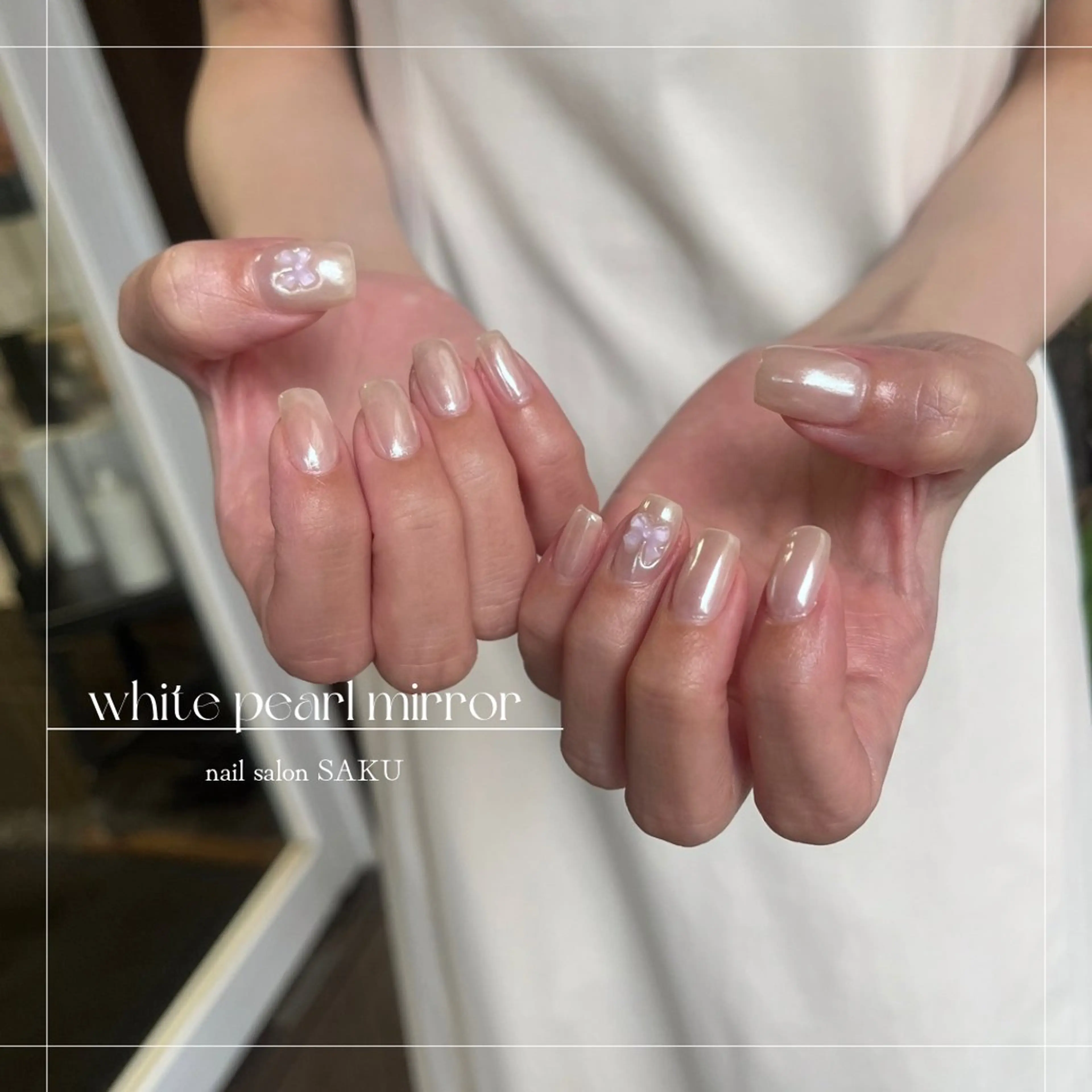 ネイル ニュアンスネイル シンプルネイル ハンドネイル SAKU nail 作島茜のネイルデザイン