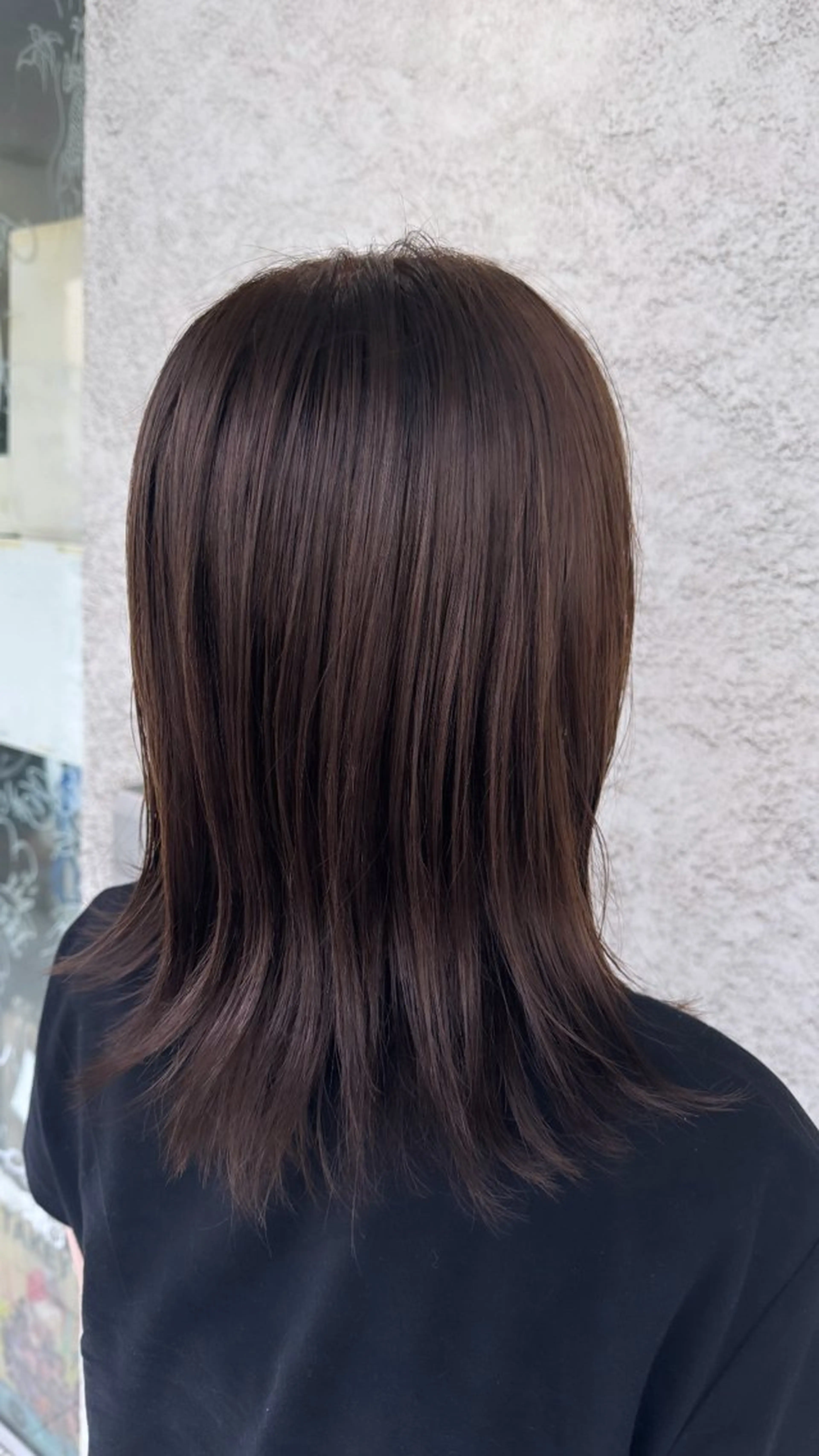 ミディアム カラー 縮毛矯正 ヘアカラー 縮毛矯正 椎葉 祐也のヘアスタイル