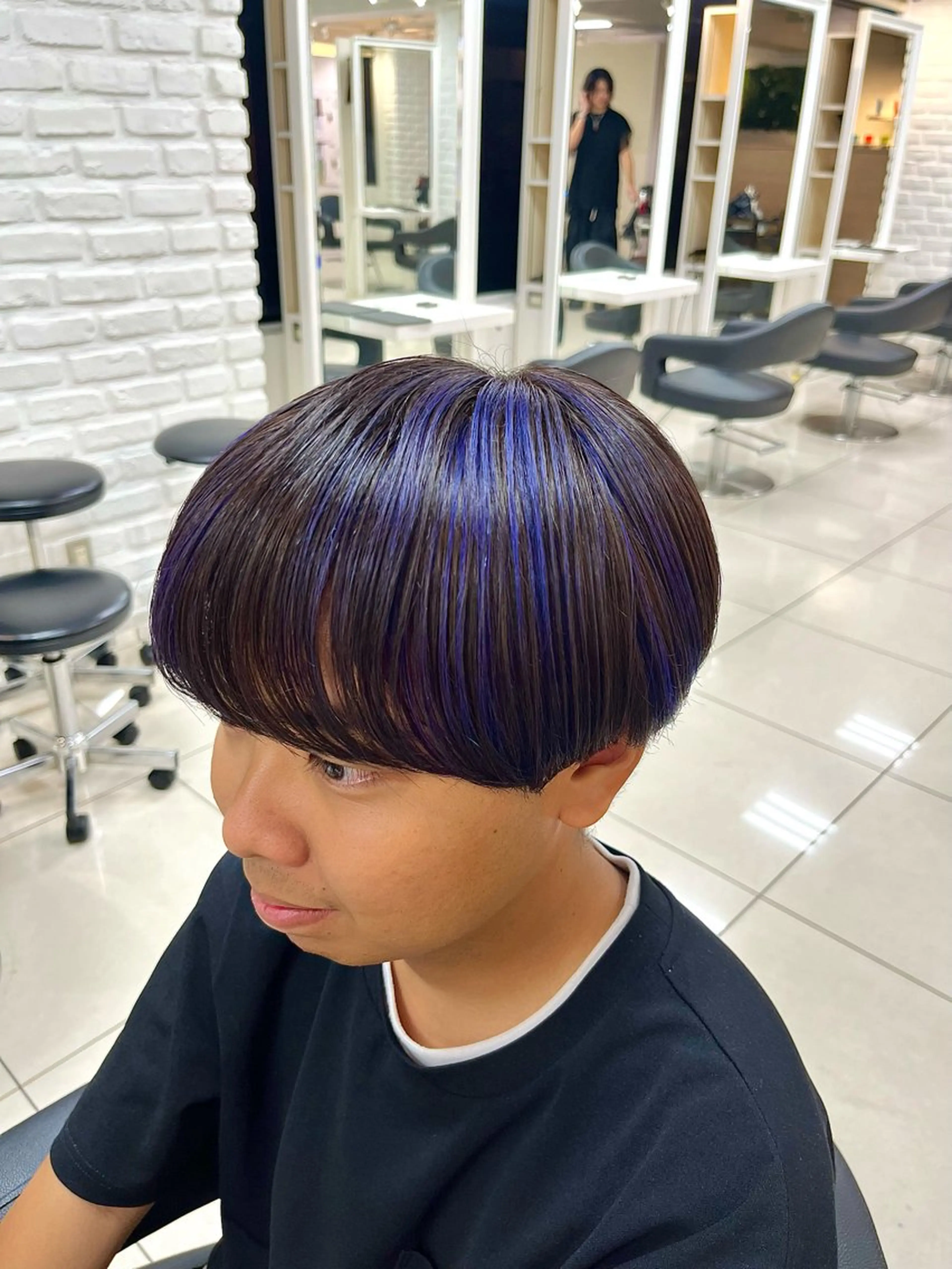 ✨【クセ毛卒業】メンズカット＋地毛風縮毛矯正（自然なストレート）＊施術時間150分の写真