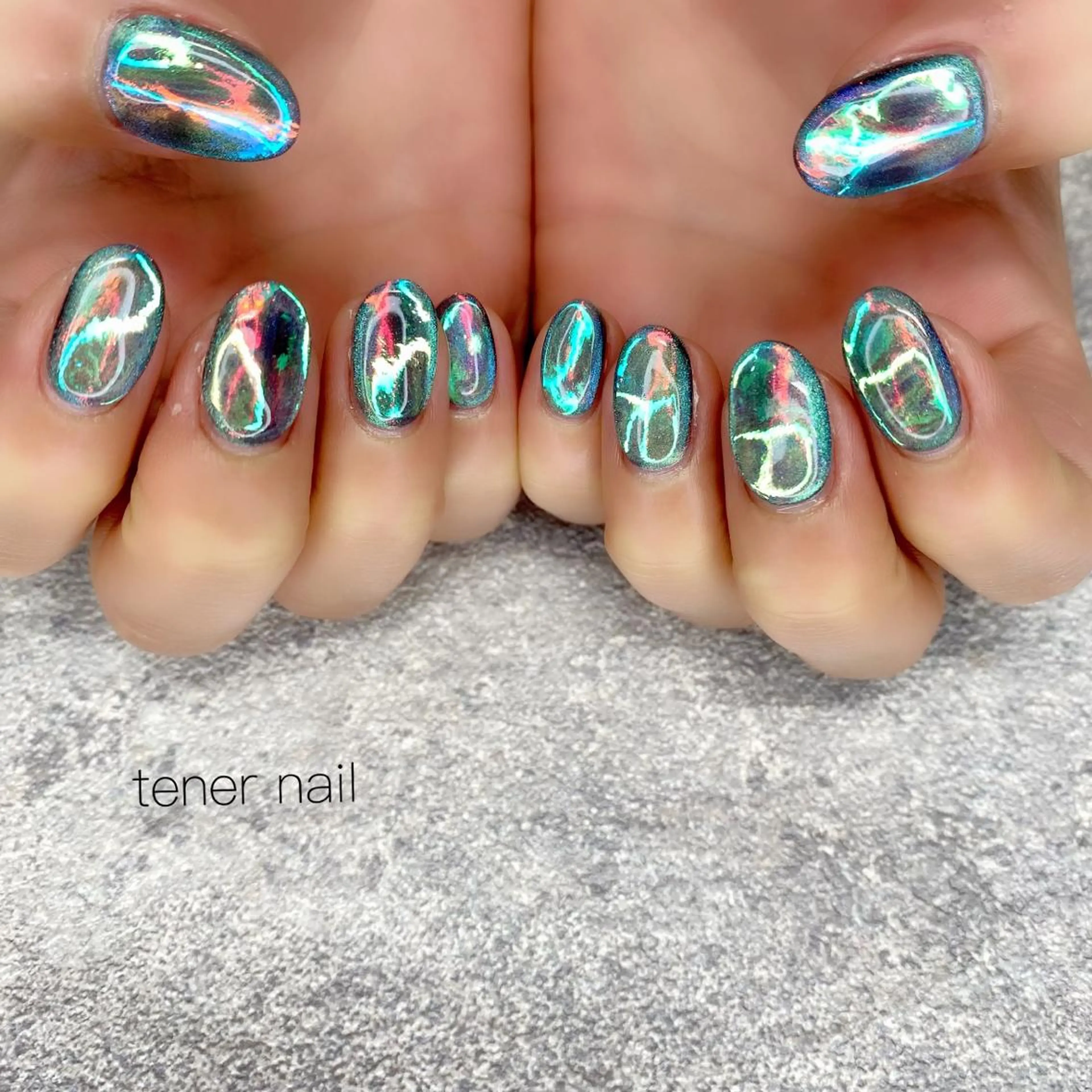 ネイル 氷ネイル・うるうるネイル テネルネイル tener nailのネイルデザイン