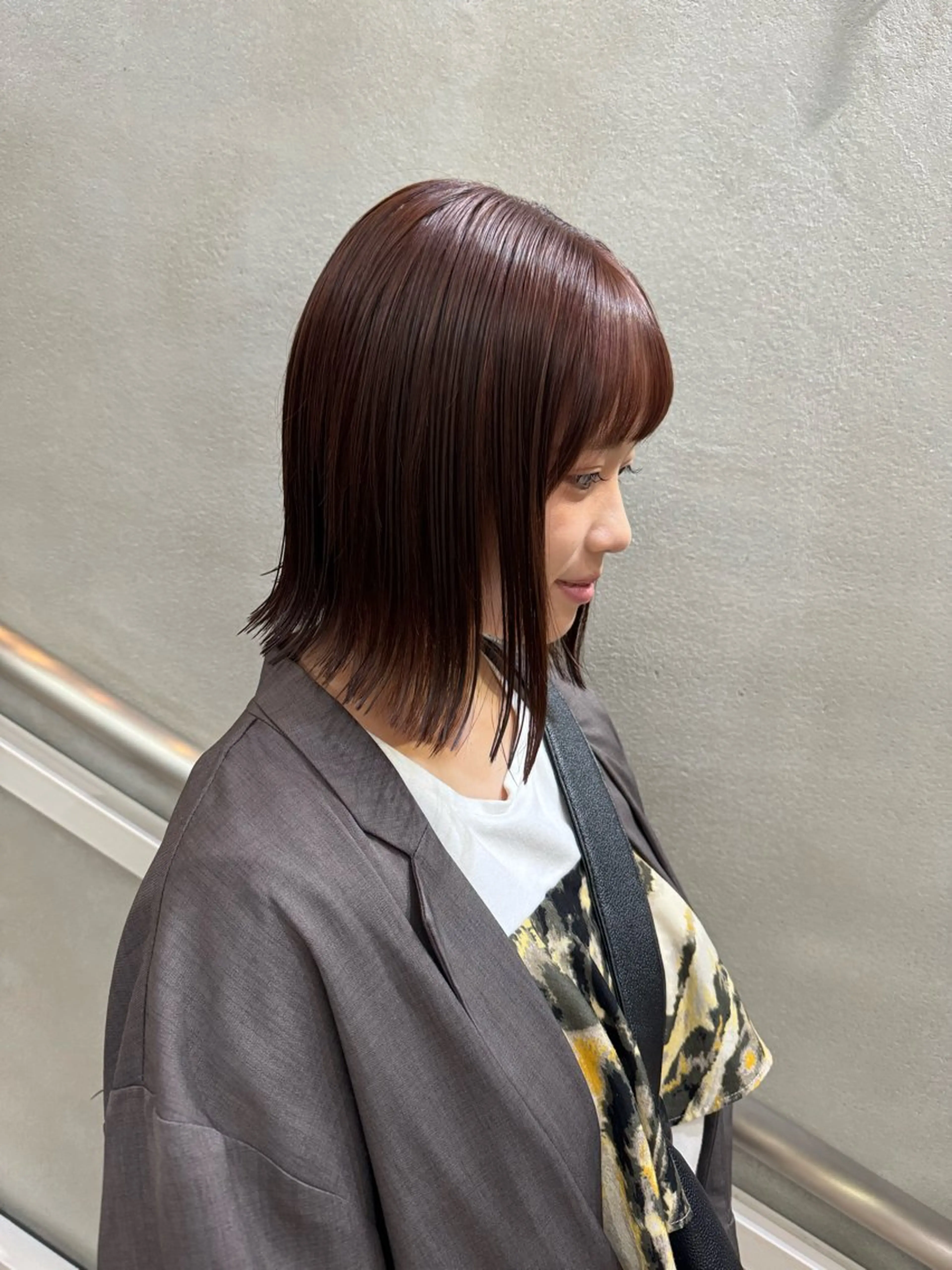 ミディアム カット ヘアカラー AIKA /大阪美容室のヘアスタイル