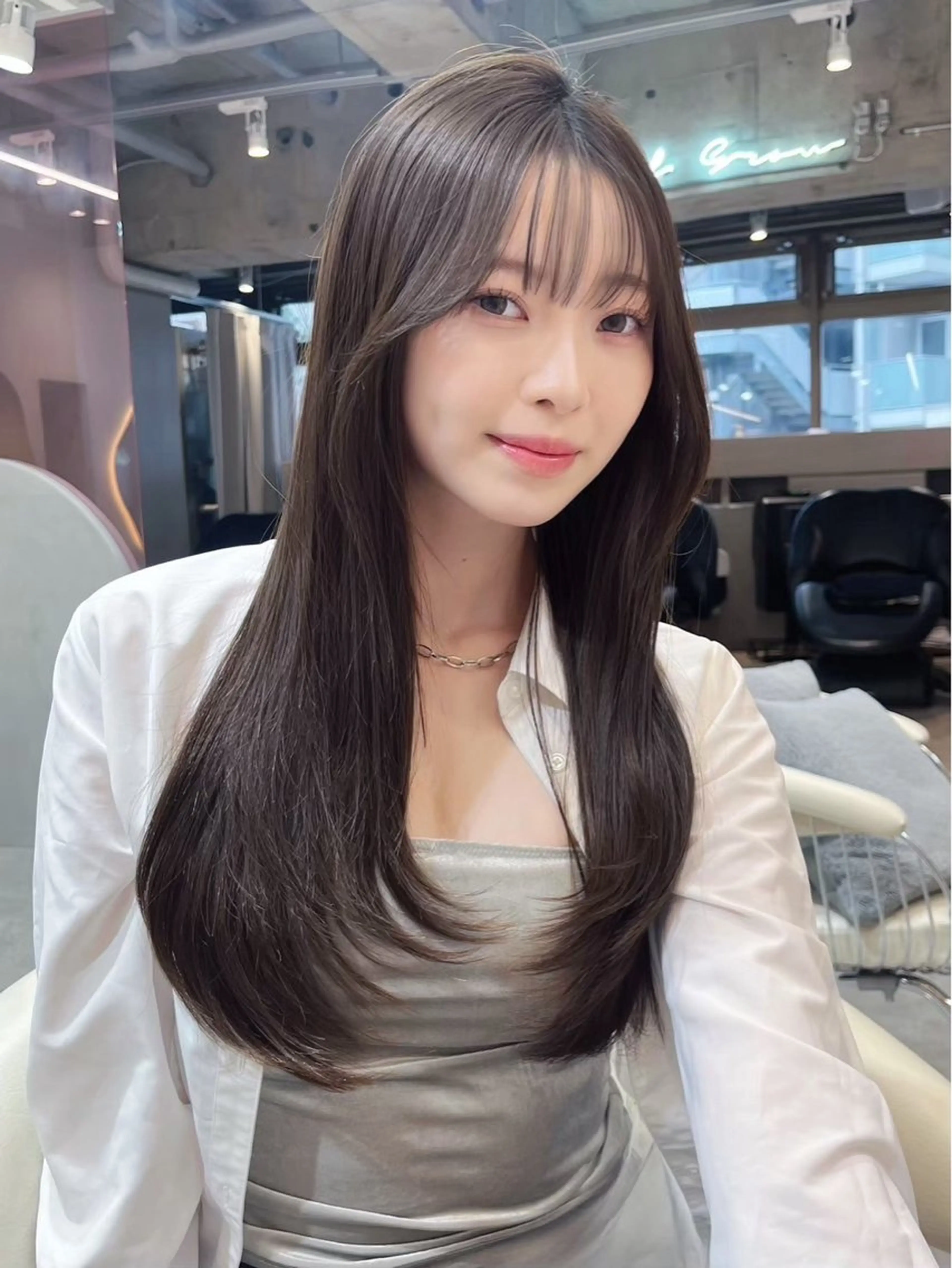 【美髪トータルケア🌈】韓国カット✂️＋縮毛矯正👑＋カラー🥣＋ナノレベルトリートメント🧼の写真