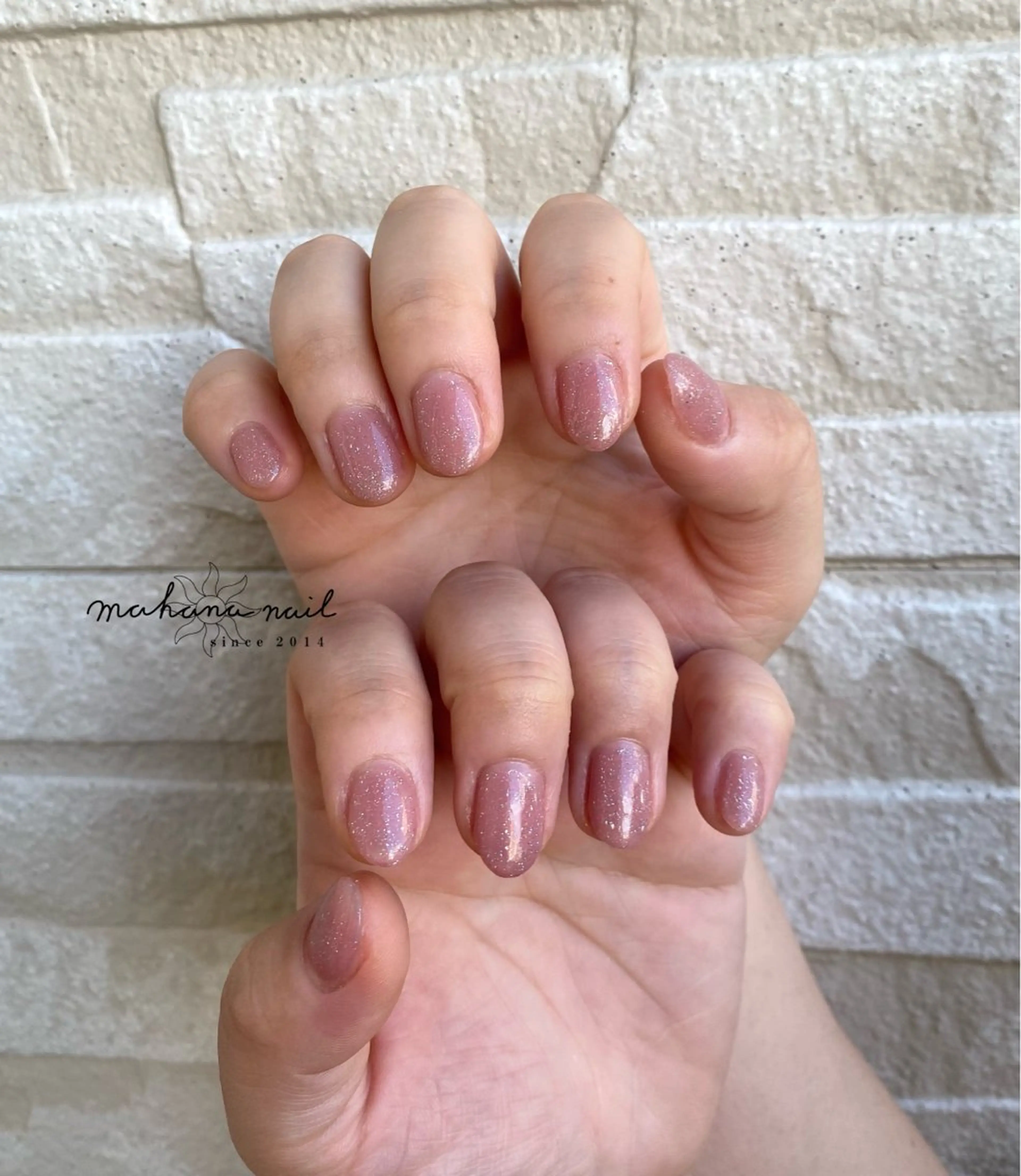 ネイル ラメ(グリッター) ハンドネイル mahana nailのネイルデザイン