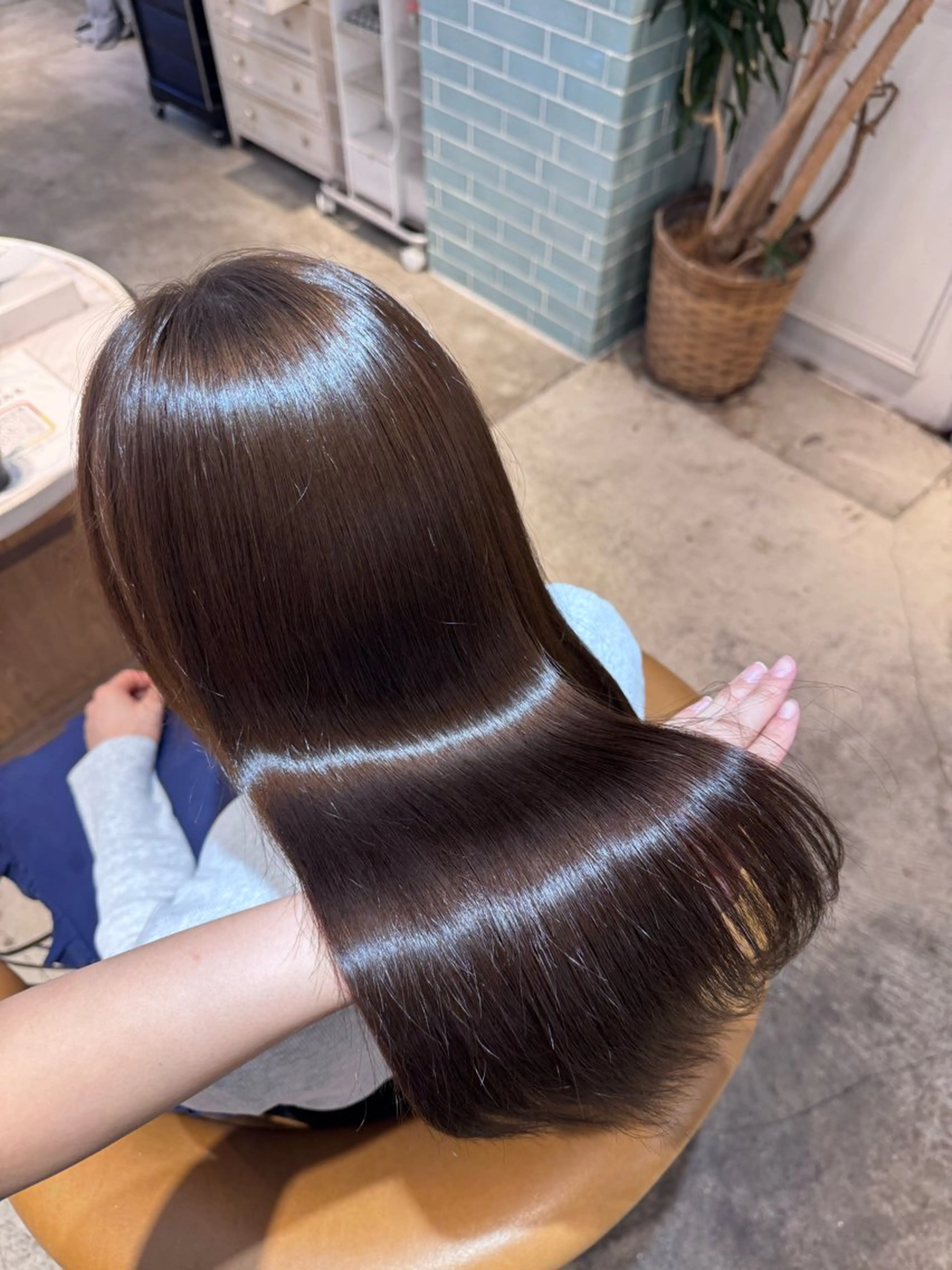 ロング カラー ヘアカラー トリートメント 艶カラー/高発色 /髪質改善/てぃあらのヘアスタイル