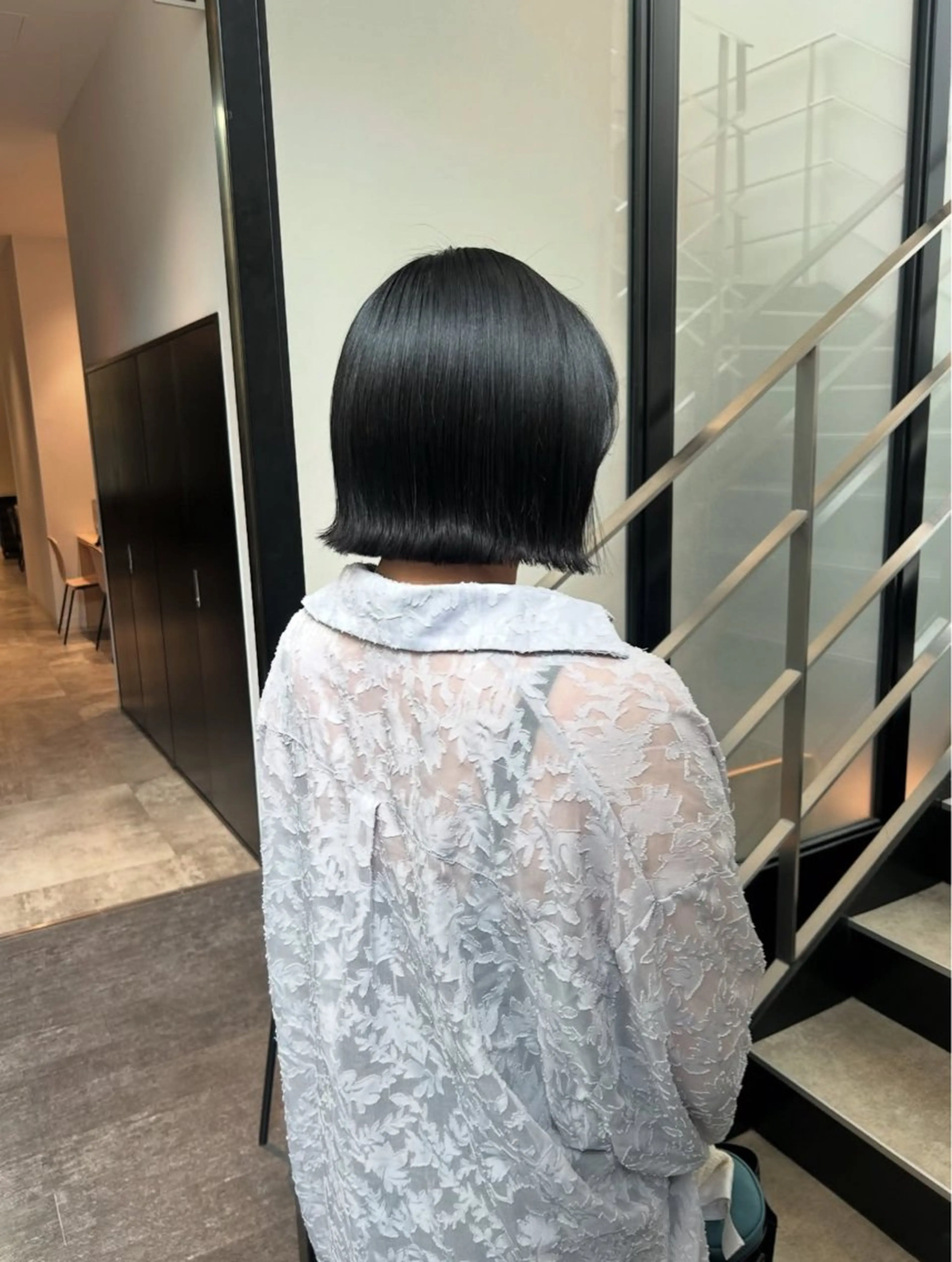 ミディアム ショートボブ ボブ カット ヘアカラー stylist 🌸 kana.のヘアスタイル