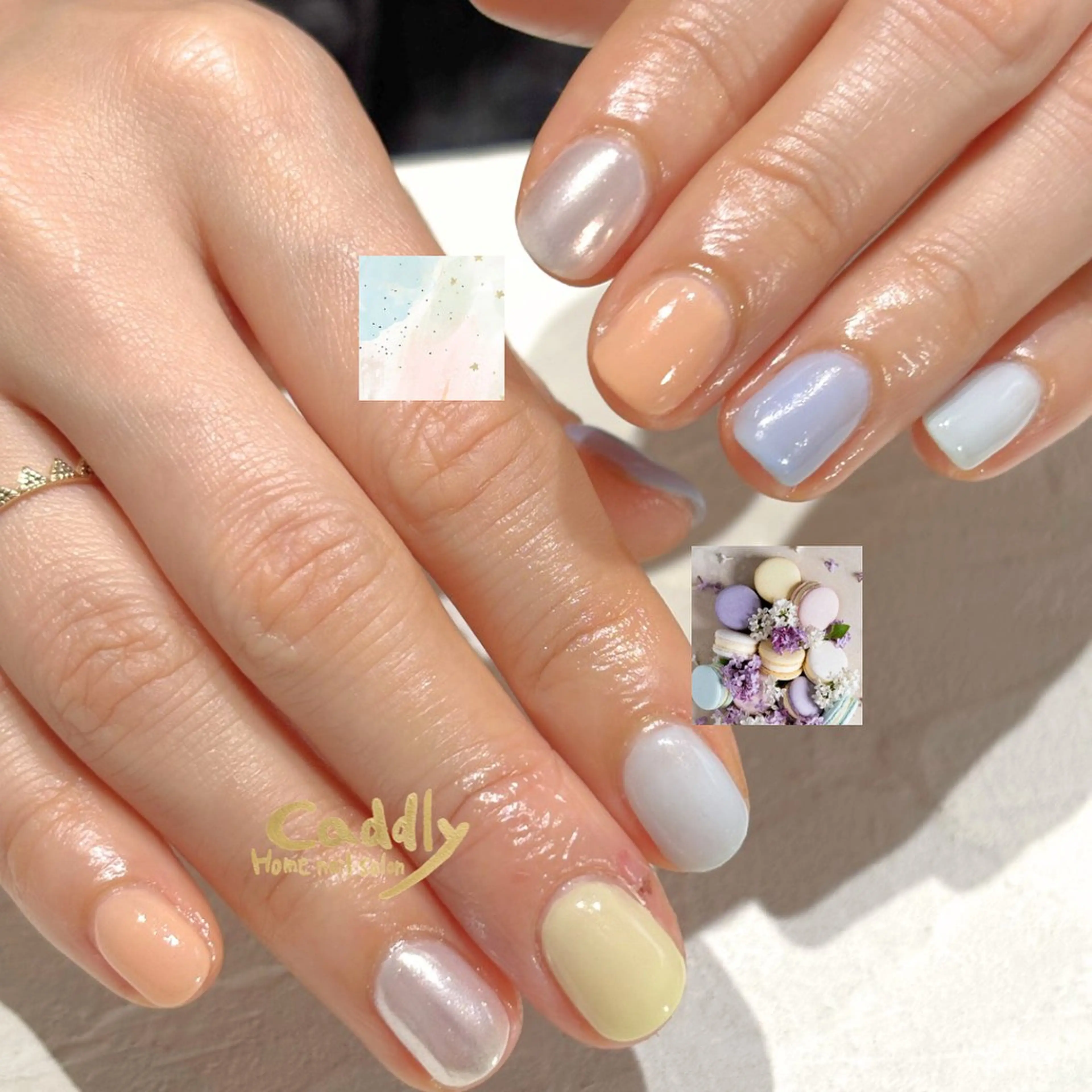 ネイル 持ち込み ハンドネイル caddly naoのネイルデザイン