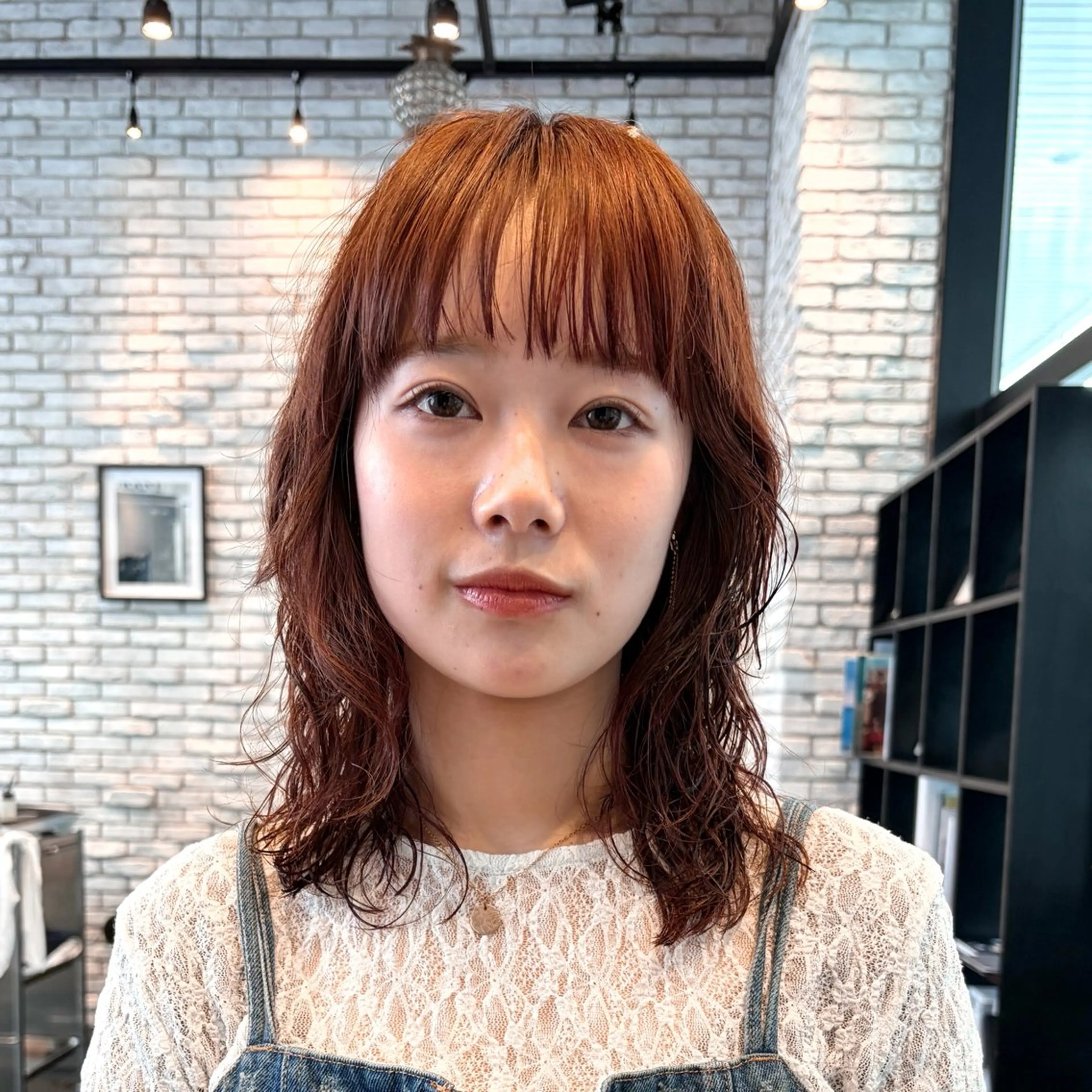 ミディアム カット ヘアカラー 好光 優香のヘアスタイル