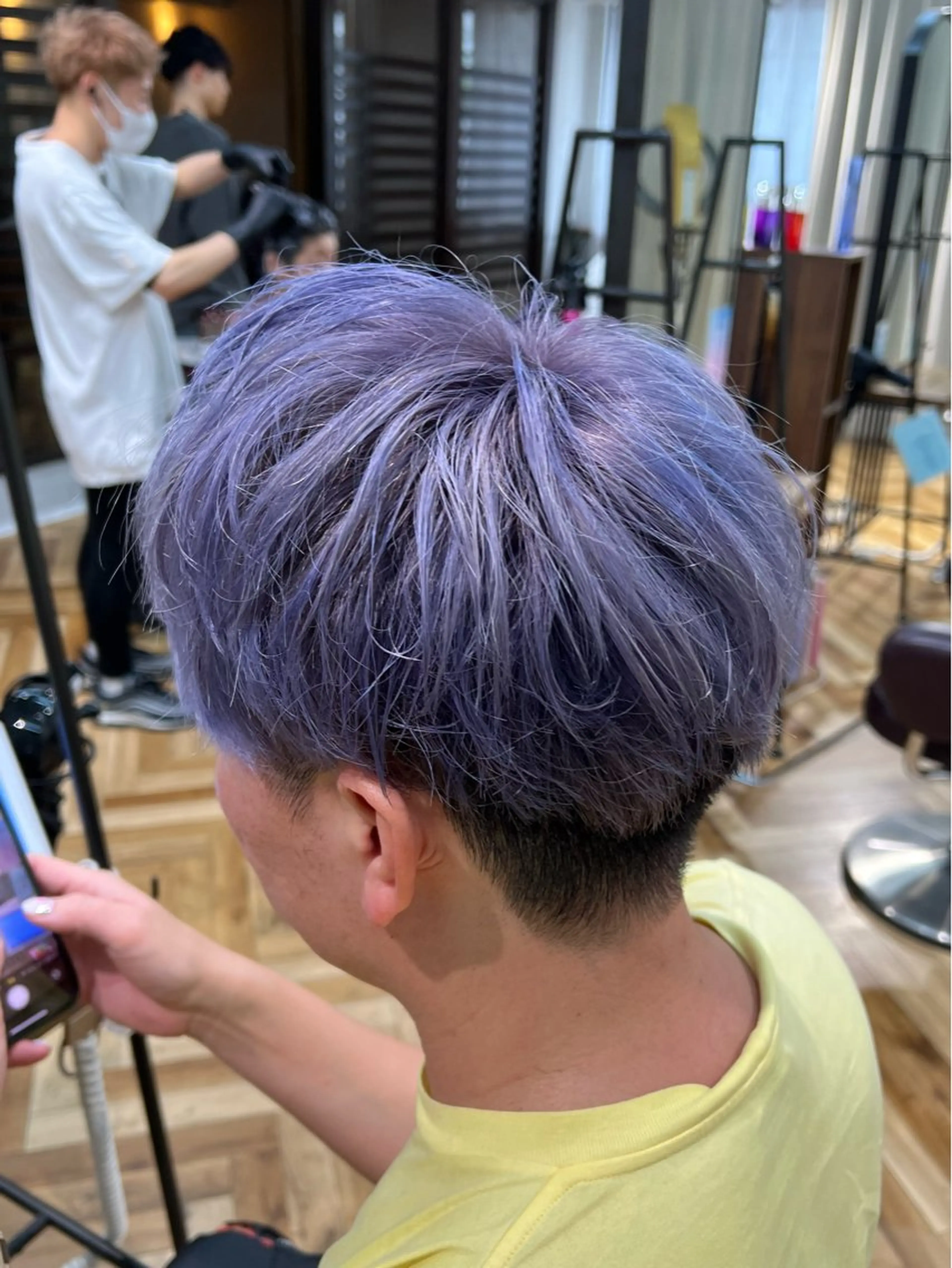 ショート カラー メンズ ヘアカラー トリートメント 🌞レイヤー×カラー 前川那津美🌞のヘアスタイル