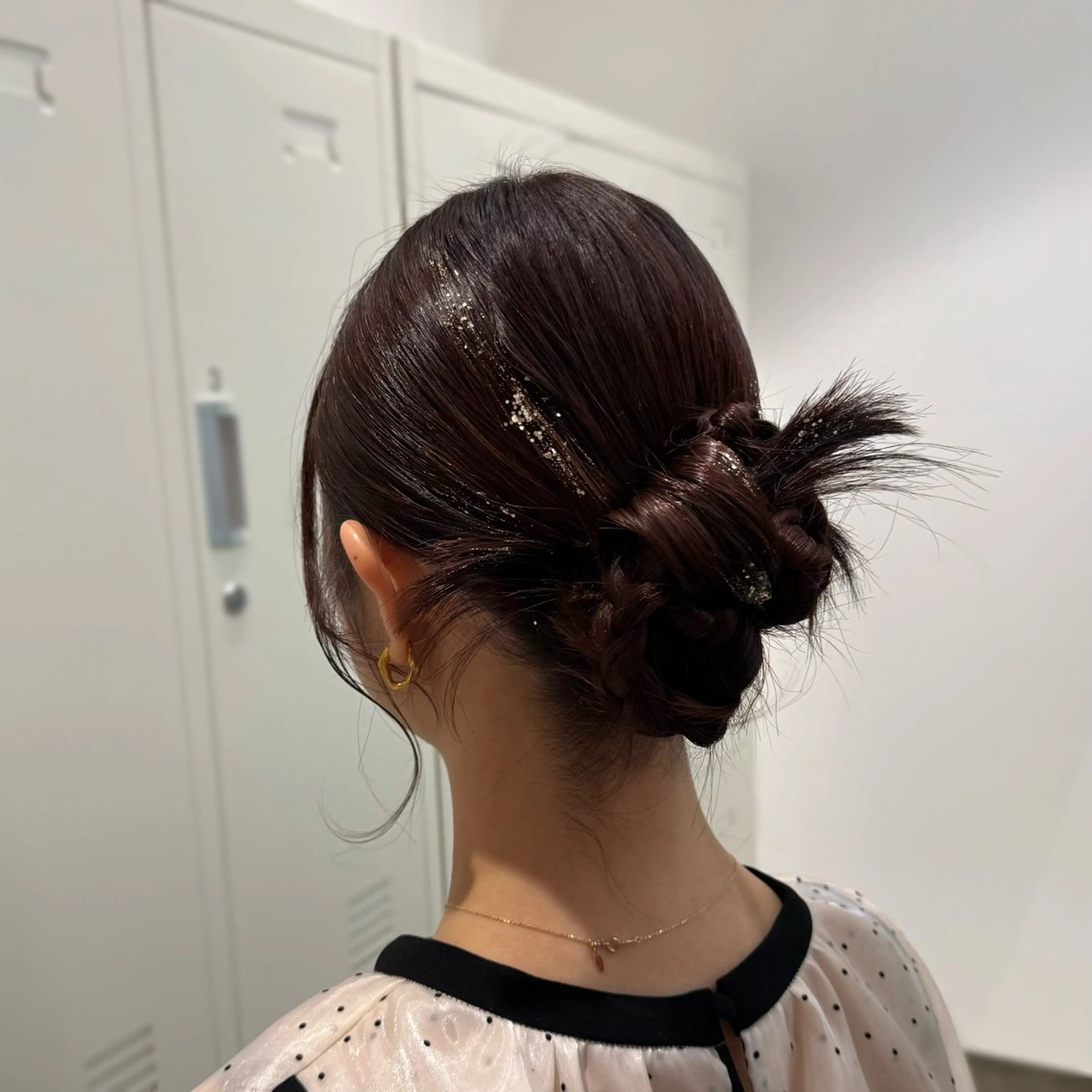 ミディアム ヘアアレンジ ヘアセット 縮毛矯正+モテカラー 🎀✨MIHOのヘアスタイル
