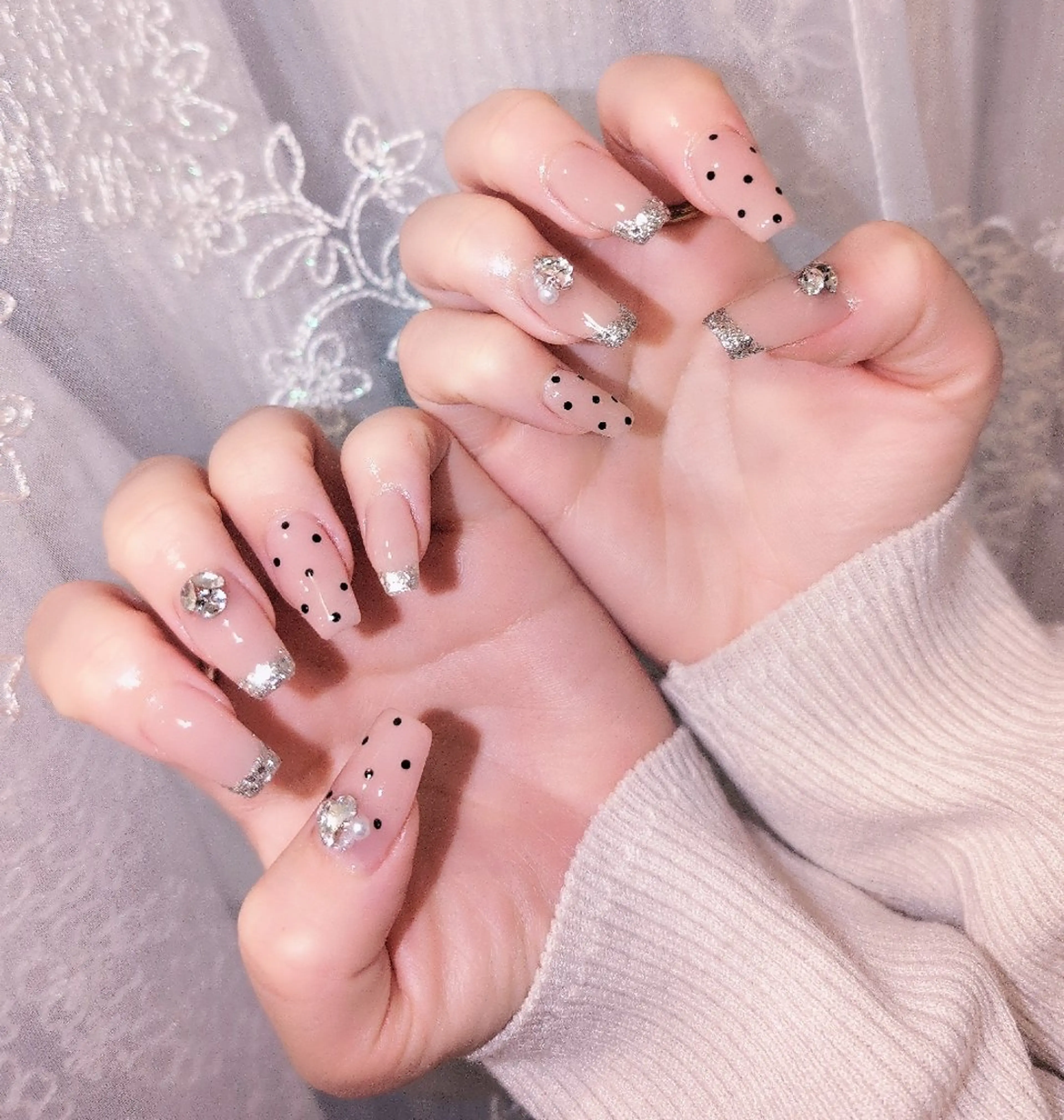 ネイル 長さ出し ジェルネイル 韓国ネイル マグネットネイル ニュアンスネイル ハンドネイル I LOVE ME NAIL.｡.:*♡のネイルデザイン