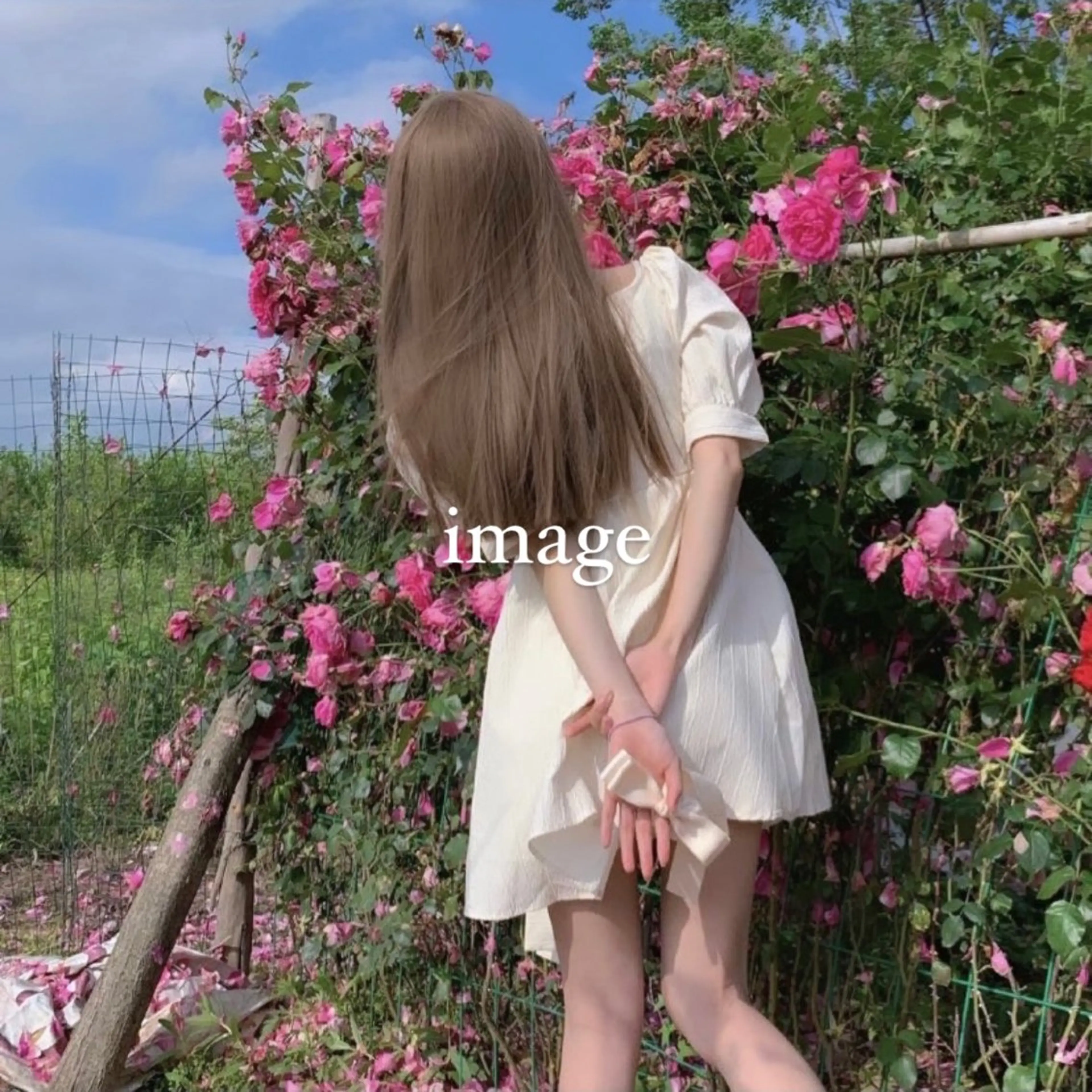 ロング カラー ハイトーンカラー カット トリートメント 🐈‍⬛カチモリ/暖 色/𝐌𝐢𝐤𝐮のヘアスタイル