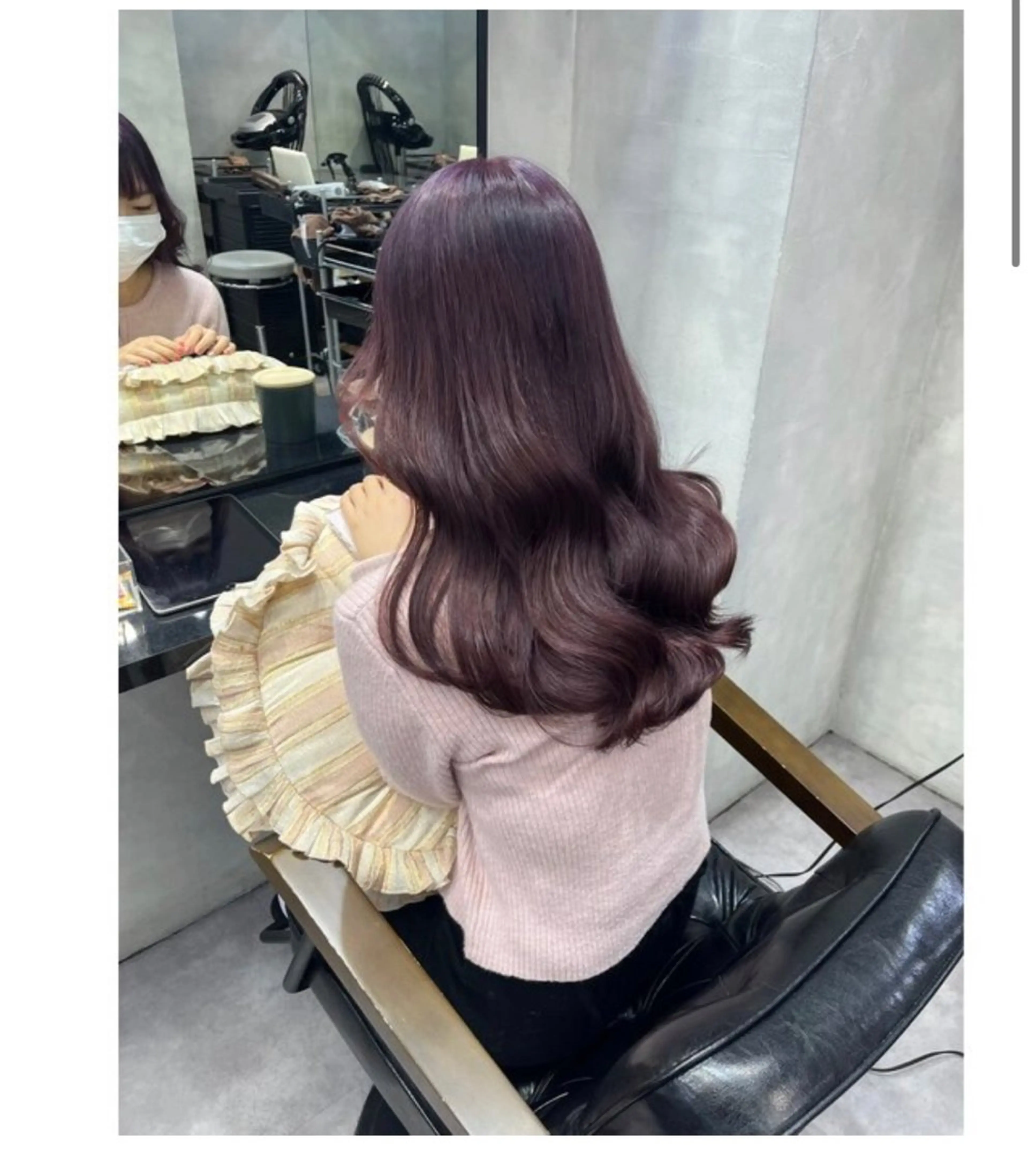 セミロング 濱川響太レディース カットモデルのヘアスタイル