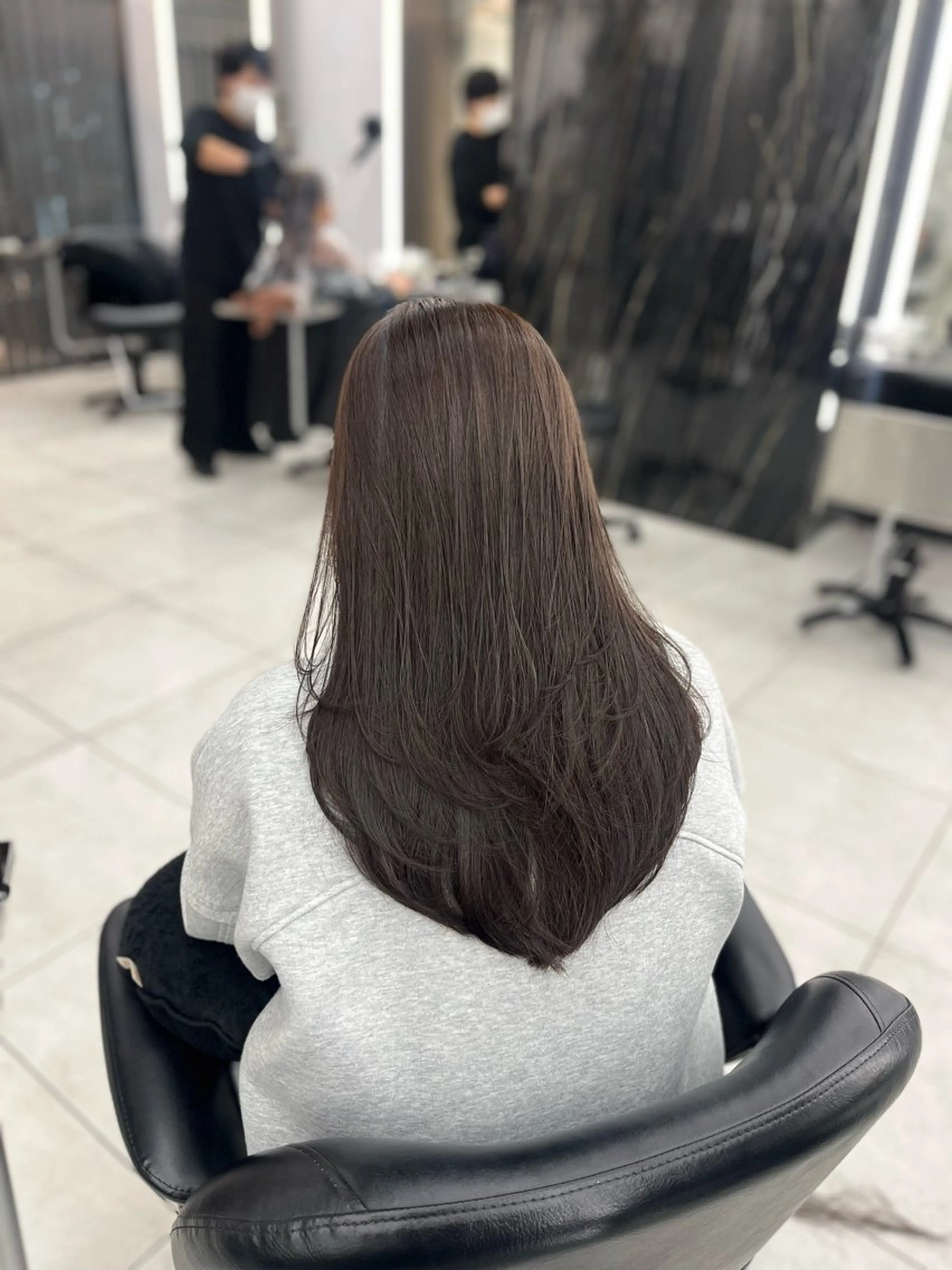 【リピーター様限定】カット+プレミアムケアカラー+ULTOWA髪質改善トリートメント+マイクロバブルの写真