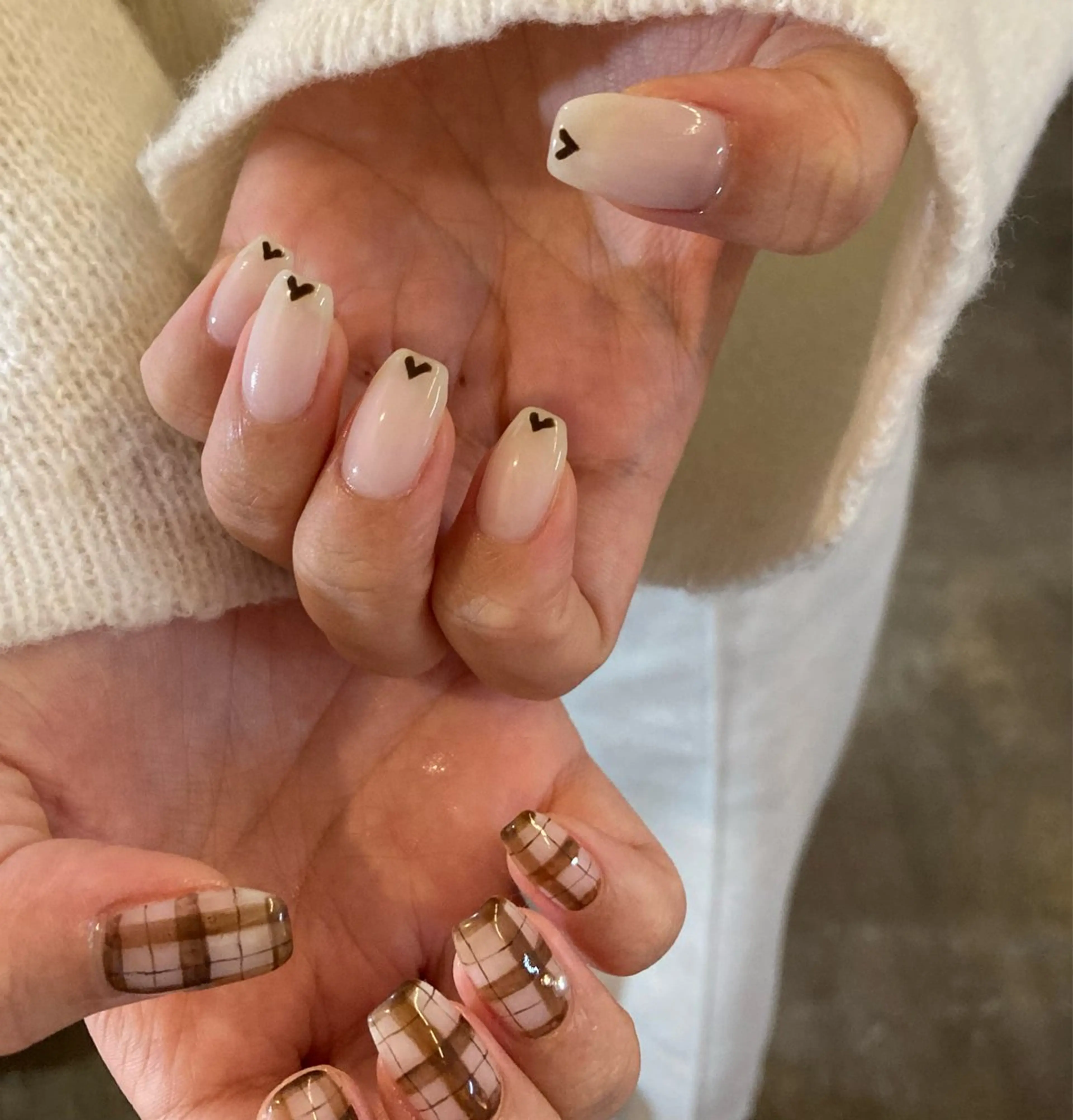 ネイル ハート ハンドネイル DEEP nail salonのネイルデザイン