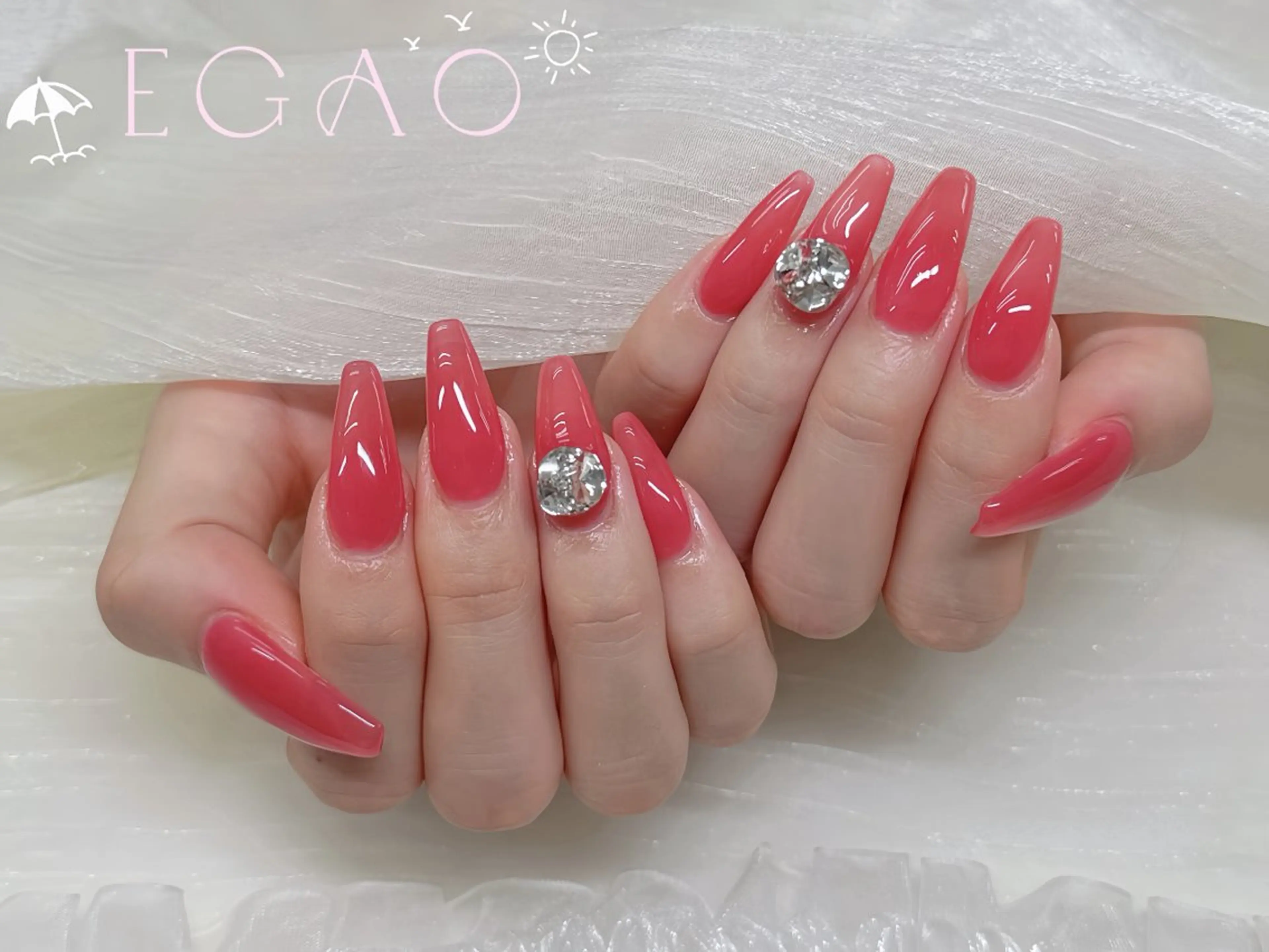ネイル アートネイル フットネイル フレンチネイル ジェルネイル グラデーション ハンドネイル Egao Nail錦糸町店のネイルデザイン