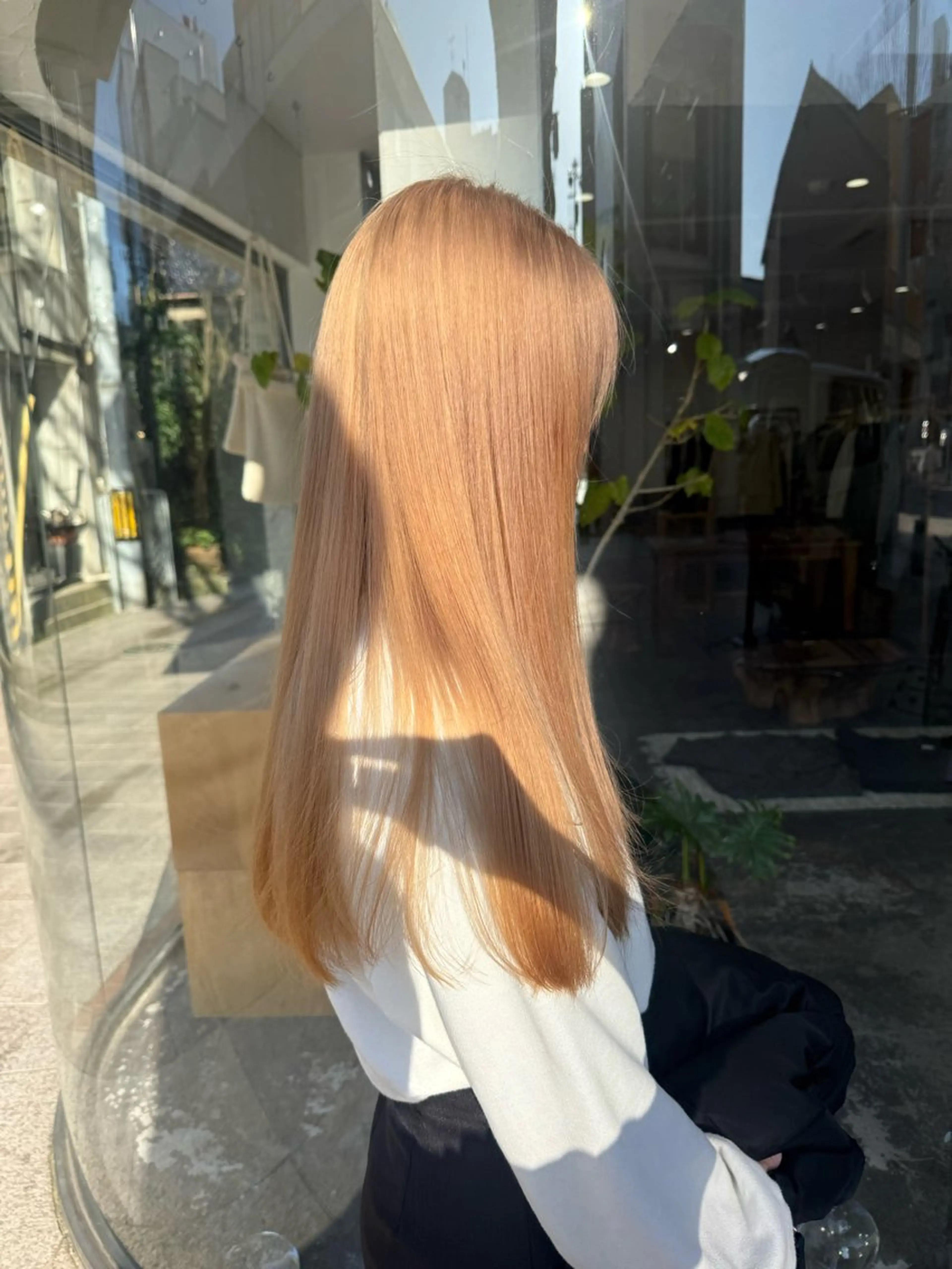 ロング カラー カット ヘアカラー トリートメント 伶風/ボブ/ ハッシュカットのヘアスタイル