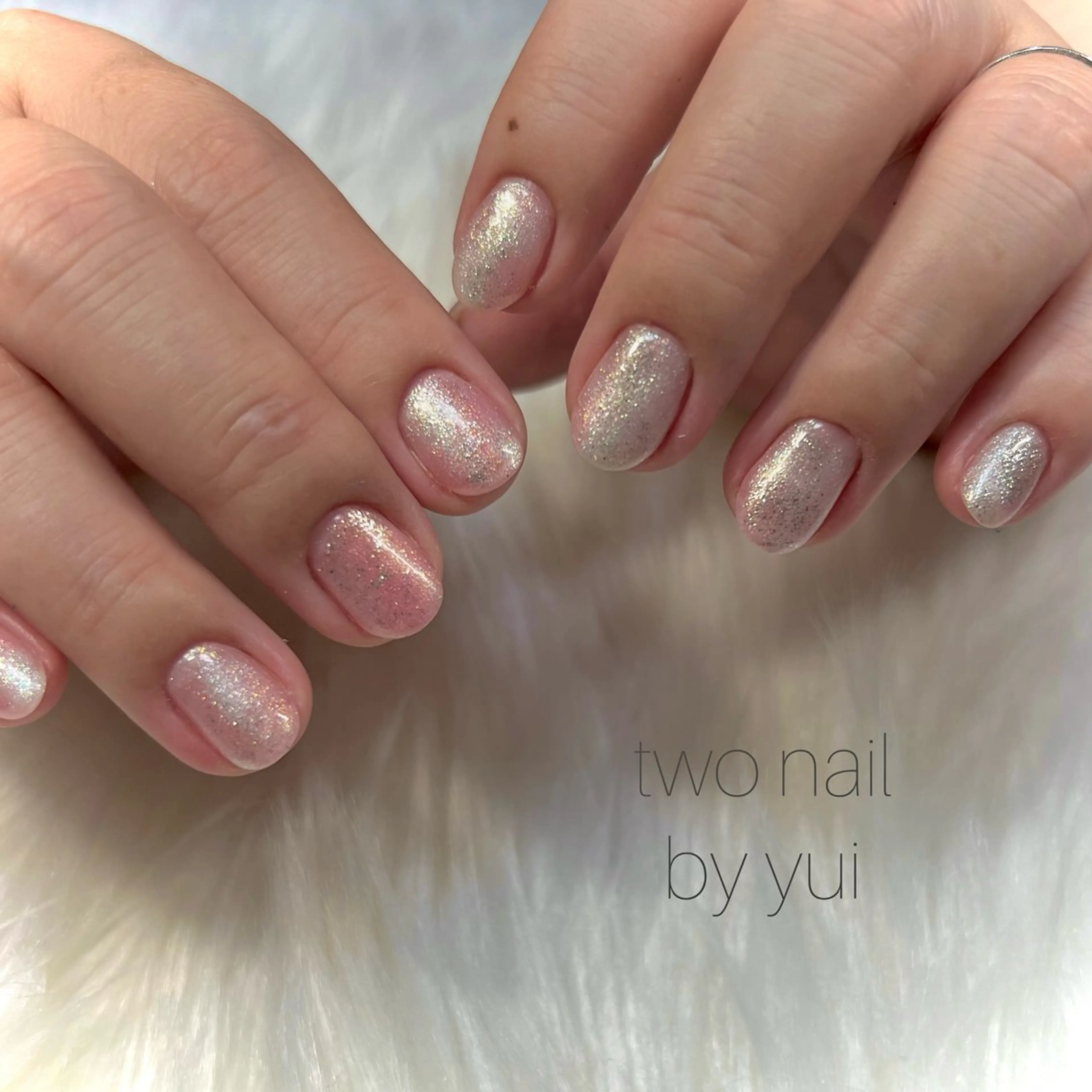 ネイル アートネイル ネイルチップ ホワイト ハンドネイル two nailのネイルデザイン