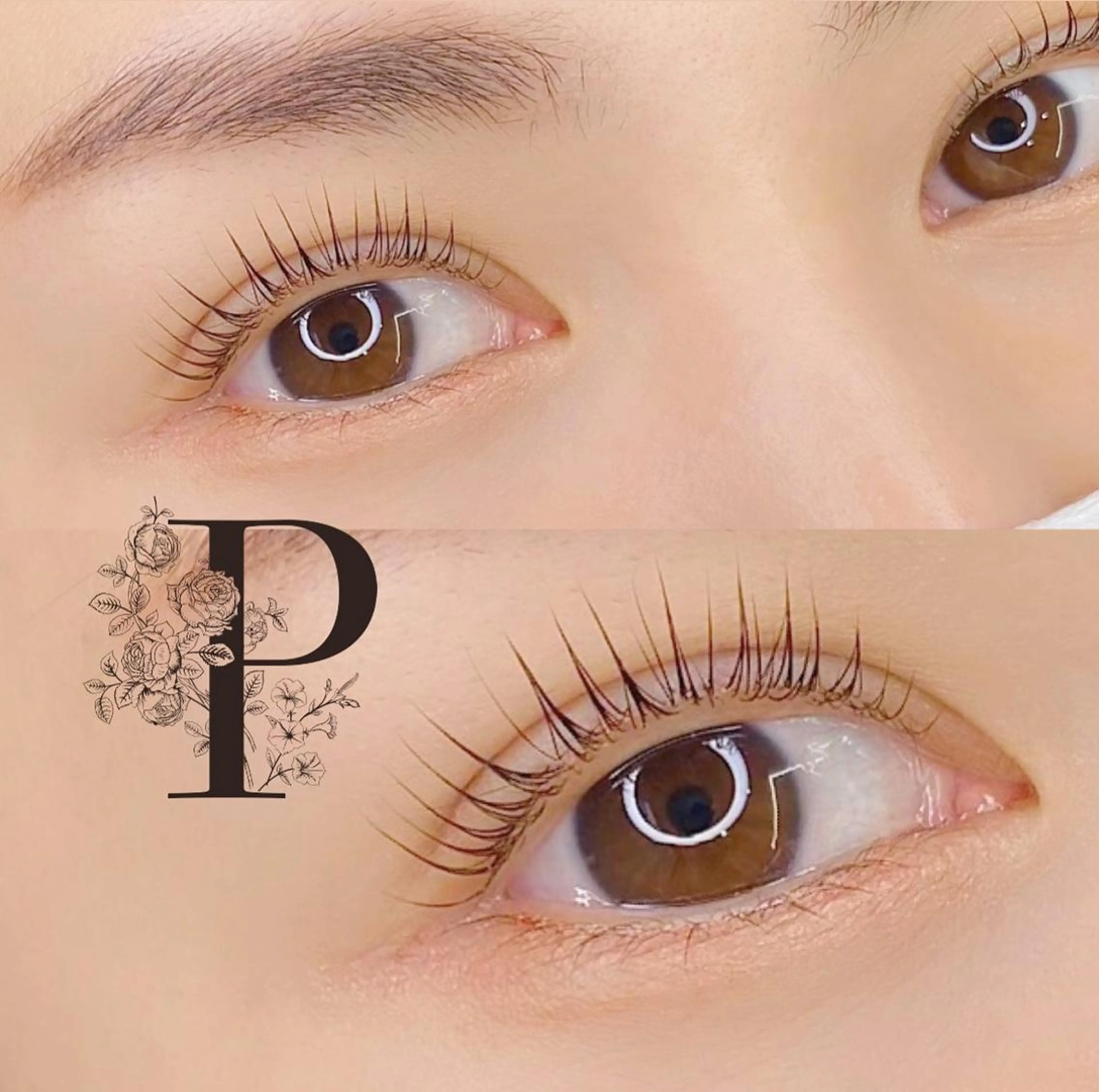 マツエク・マツパ パリジェンヌラッシュリフト LILY BABEのマツエク・マツパデザイン