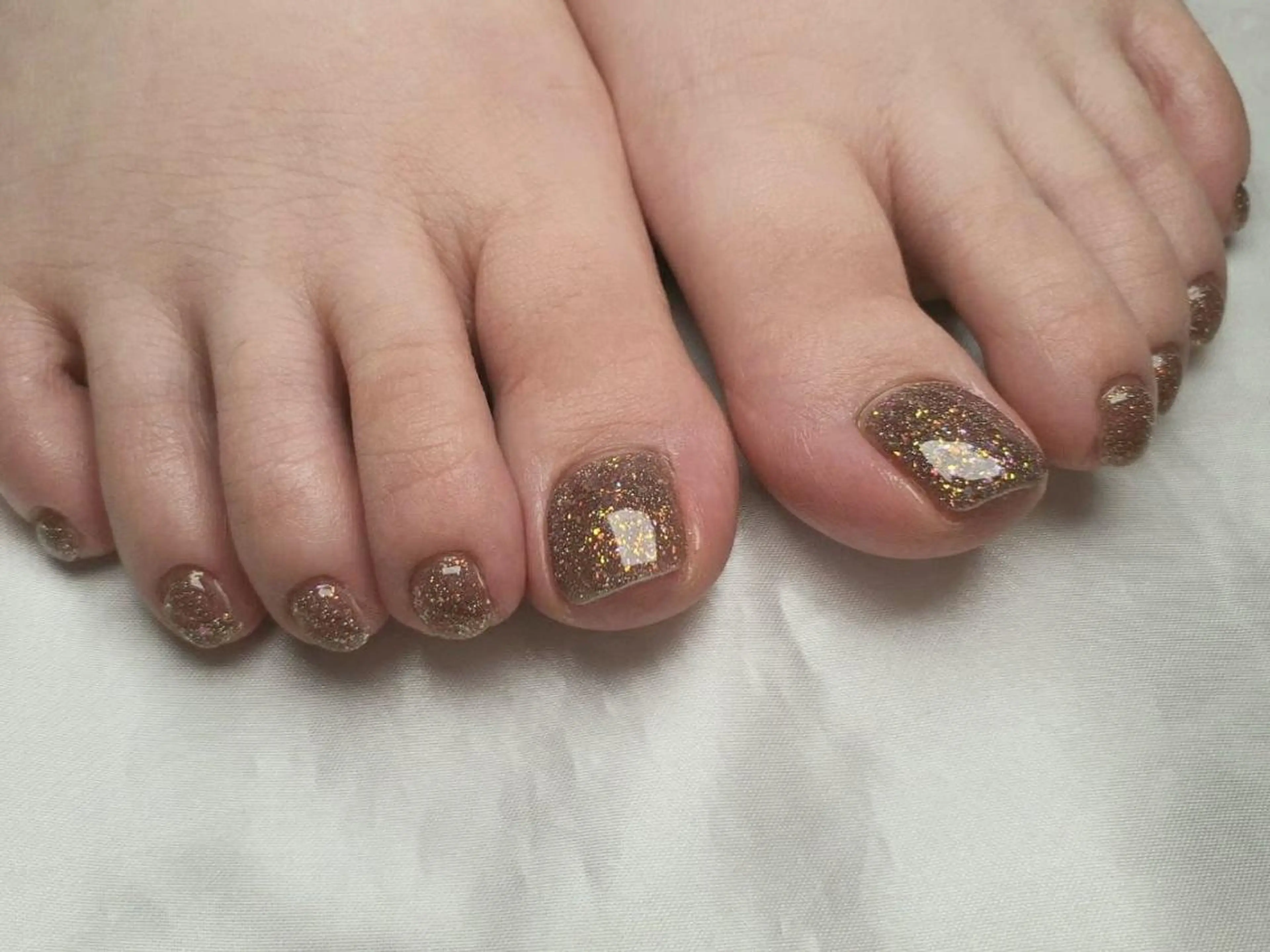 ネイル フラッシュネイル ワンカラーネイル フットネイル 本町/北浜peTiT saori🌼のネイルデザイン