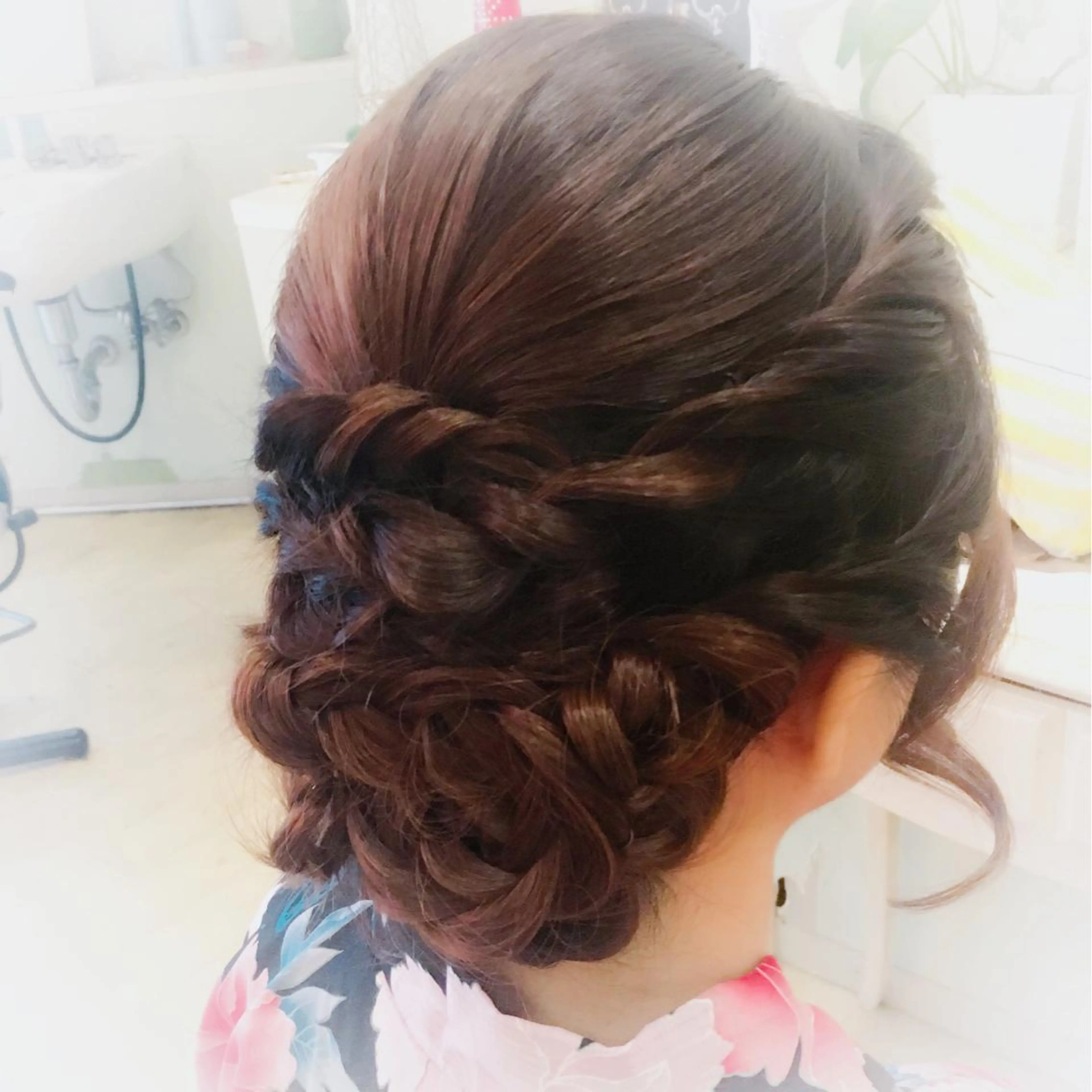 ロング ヘアアレンジ 浴衣 小顔美肌&ヘアメイク 丸山紗來のその他イメージ