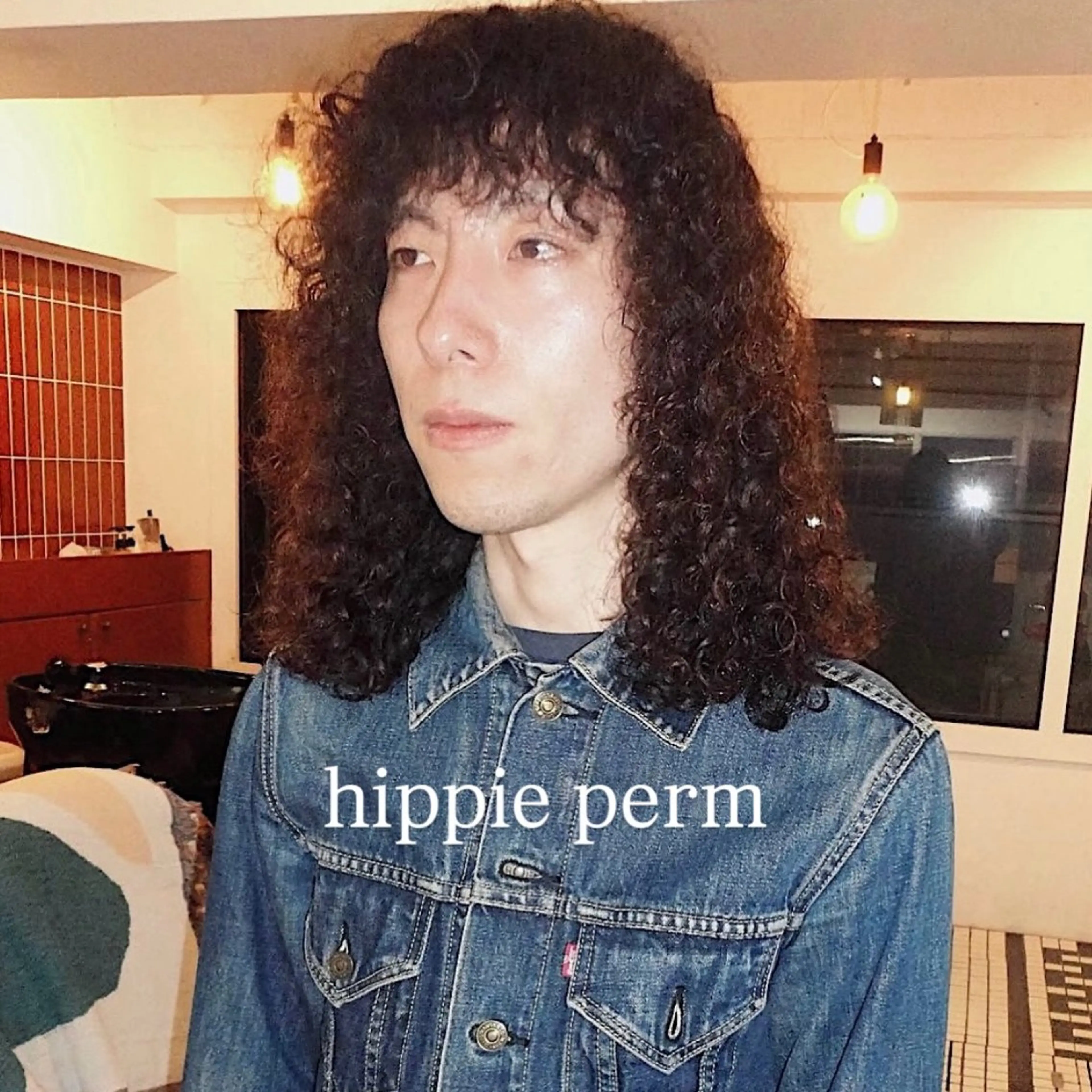 ロング パーマ カット パーマ トリートメント 楪所属・チヒロ/パーマ /ハードパーマのヘアスタイル