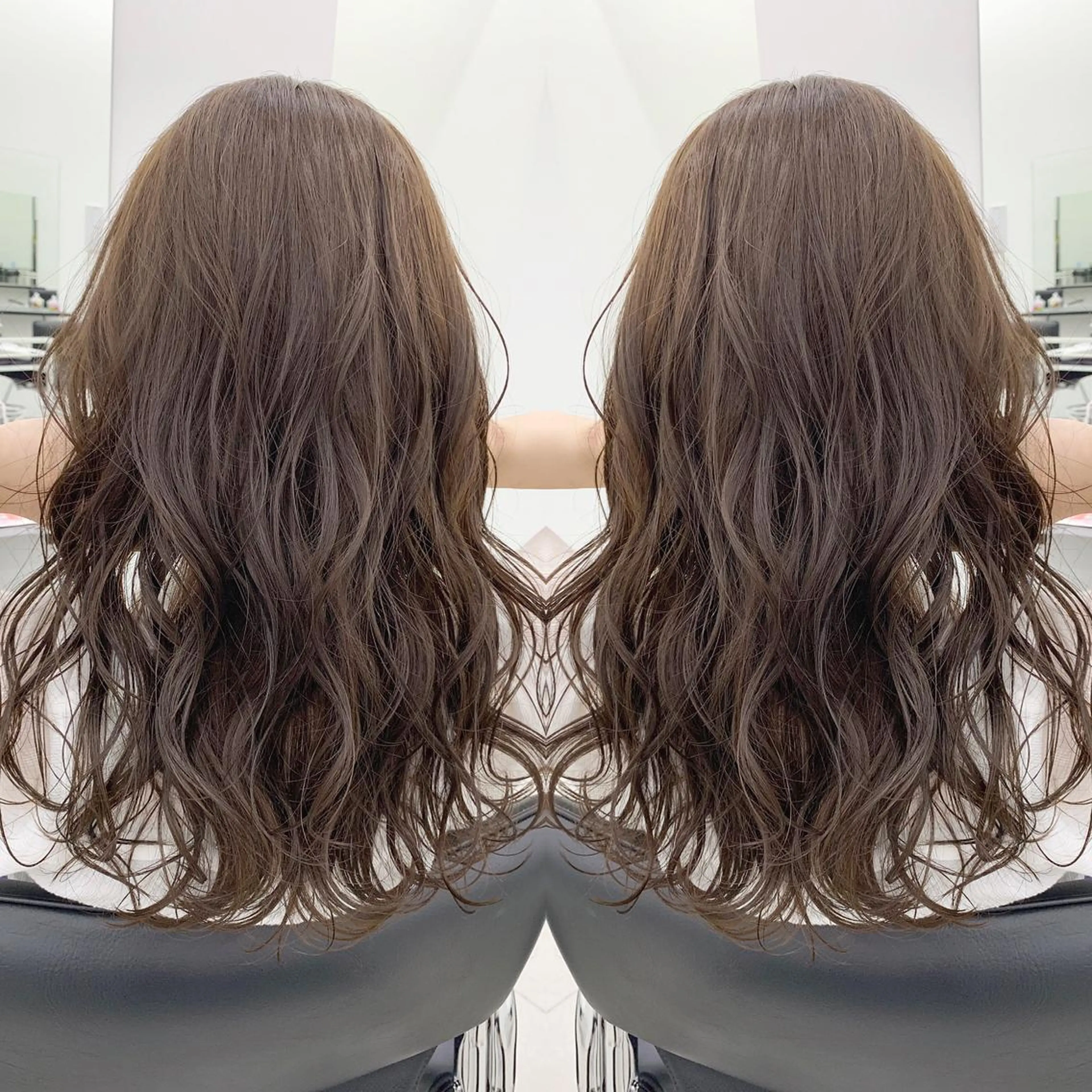 カラー アッシュ オレンジ ヘアカラー 中川 来紀のヘアスタイル