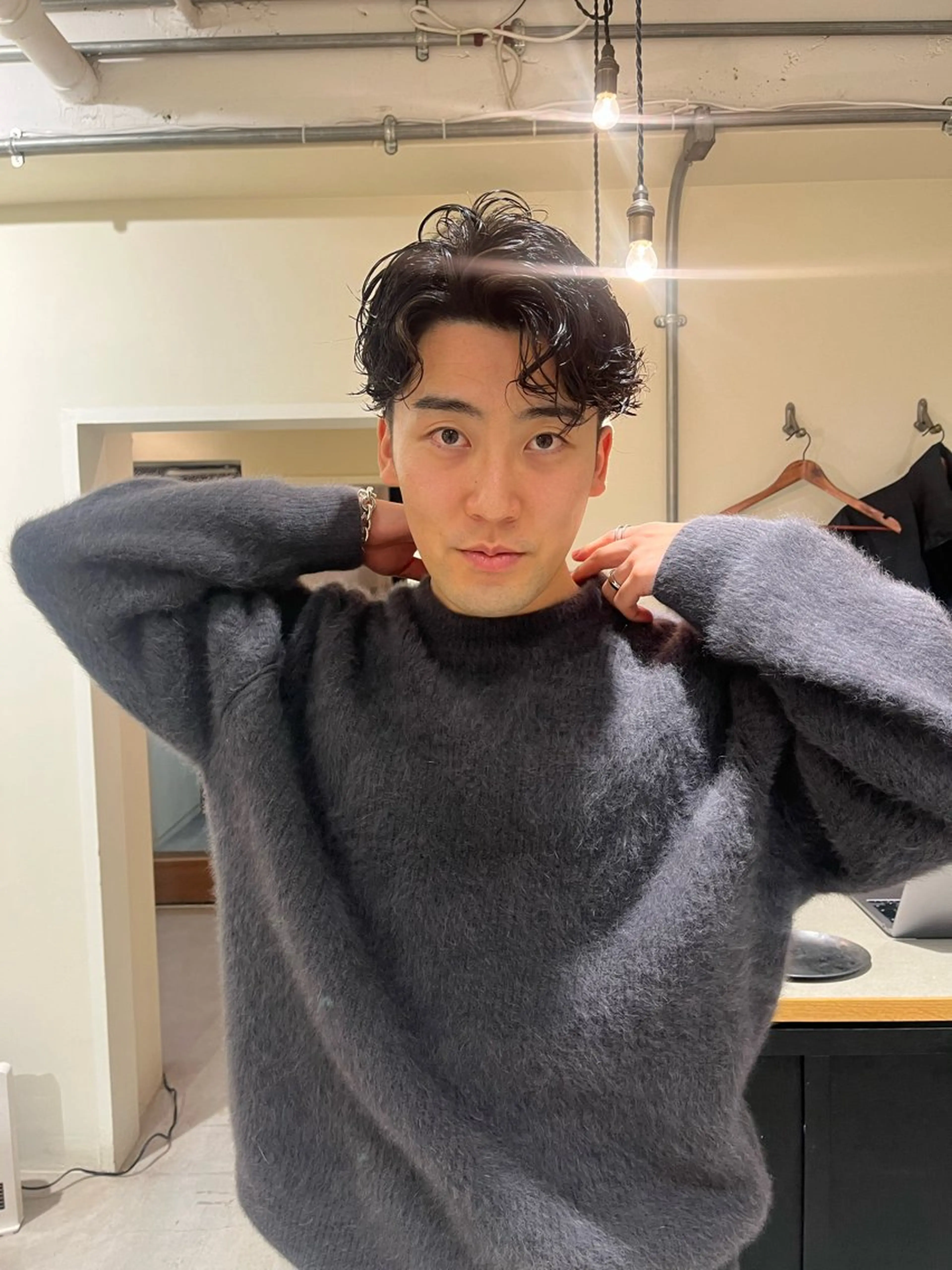 パーマ メンズ カット ヘアカラー パーマ 縮毛矯正 トリートメント エクステ ヘッドスパ ヘアセット 🦮shiori アイドルオタク🦮のヘアスタイル