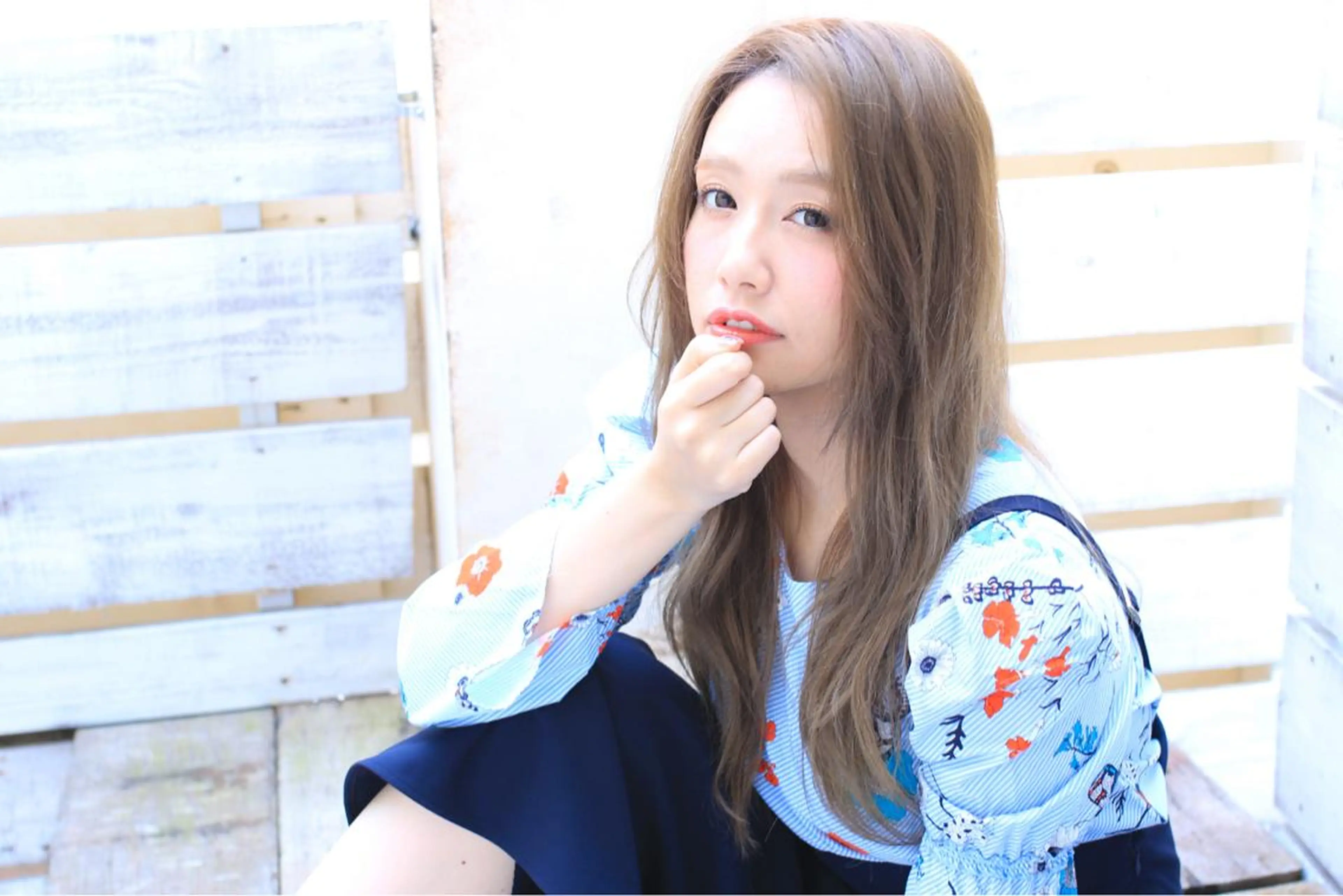 ロング 小顔カット/レイヤー 【WiLL】加藤のヘアスタイル