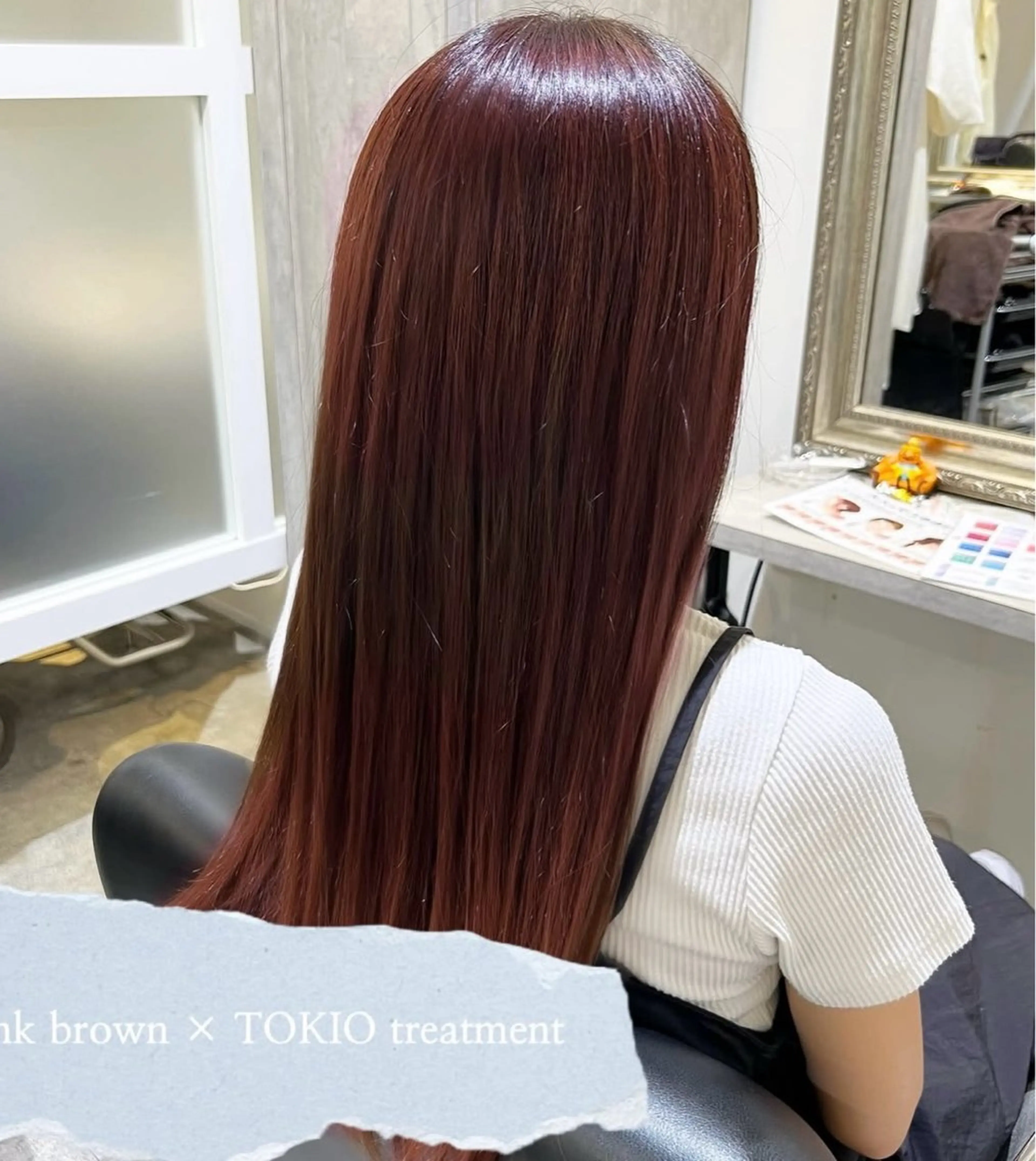 ロング カラー ヘアカラー こだわり艶カラー ♡chisato♡のヘアスタイル